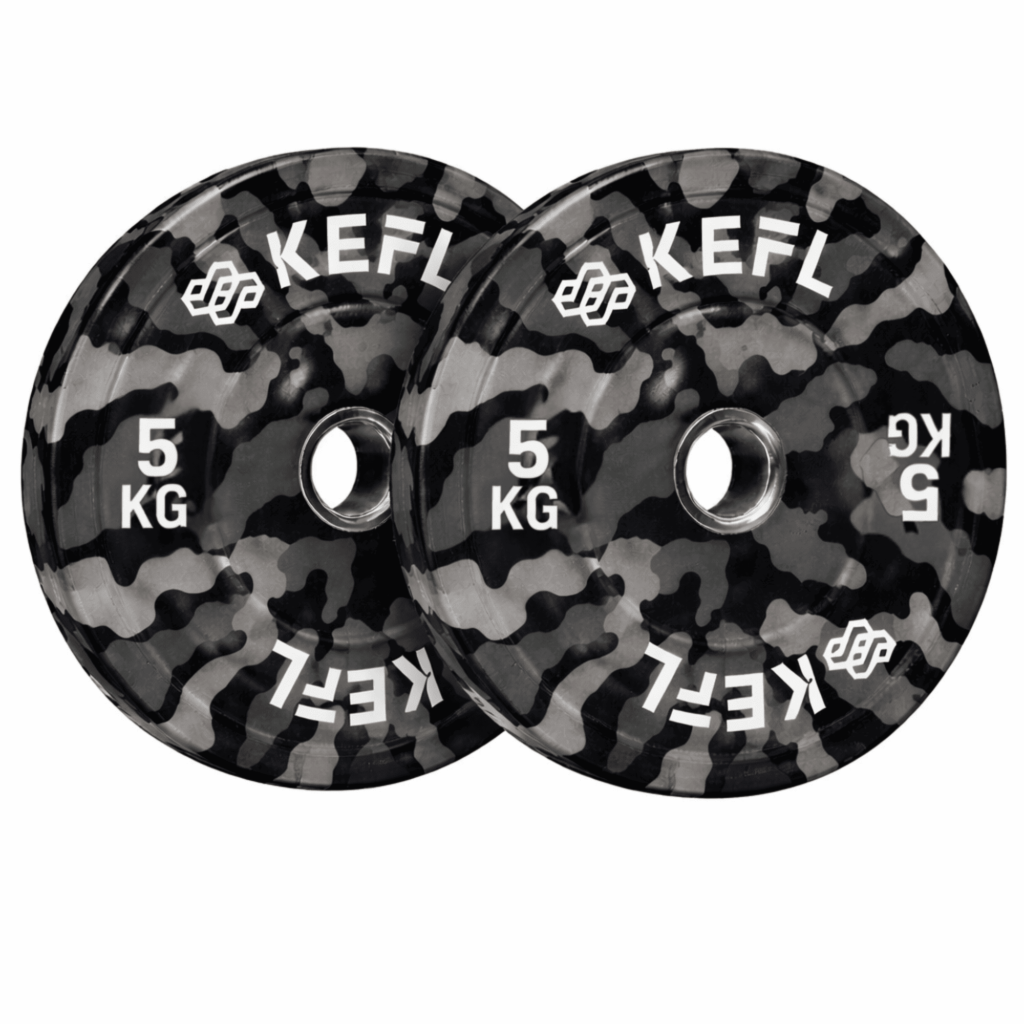 KEFL Camo Olympic Bumper Plates