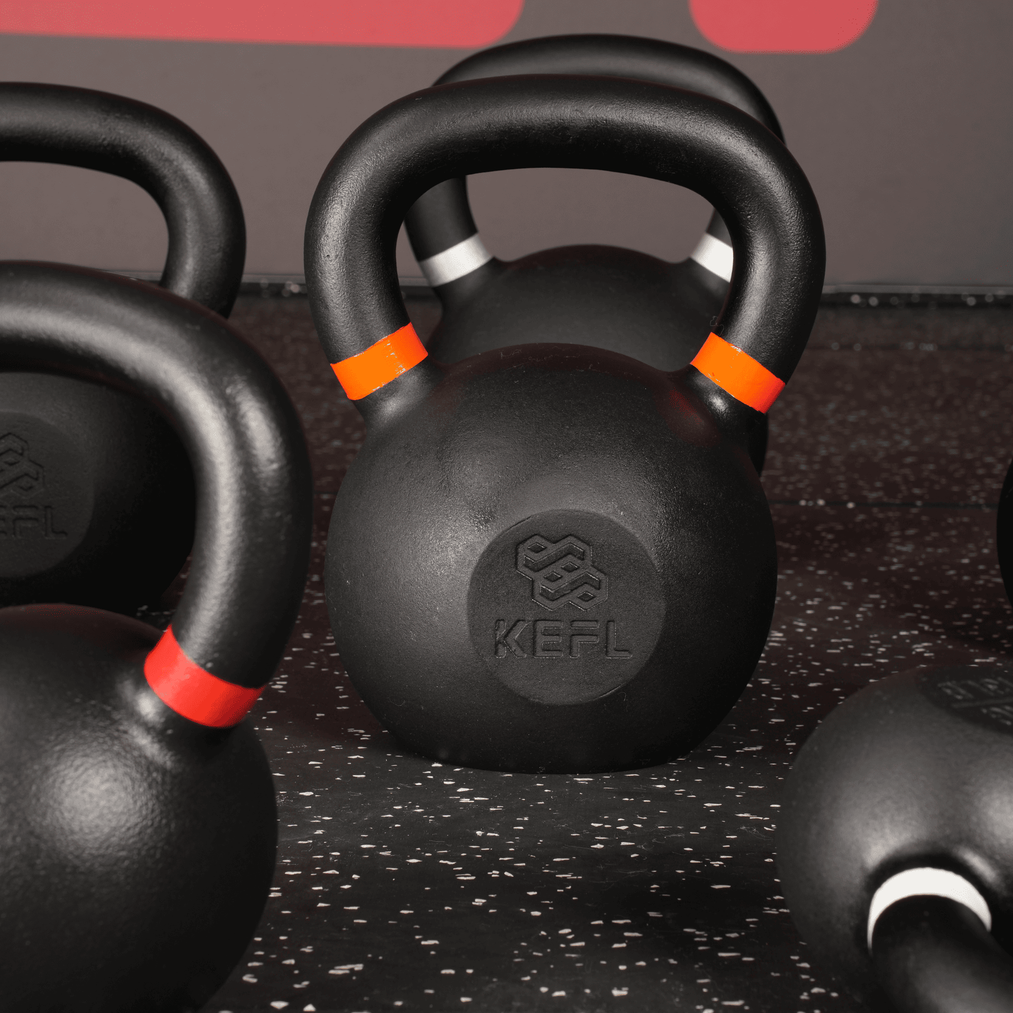 KEFL Colour Coded Cast Iron Kettlebell