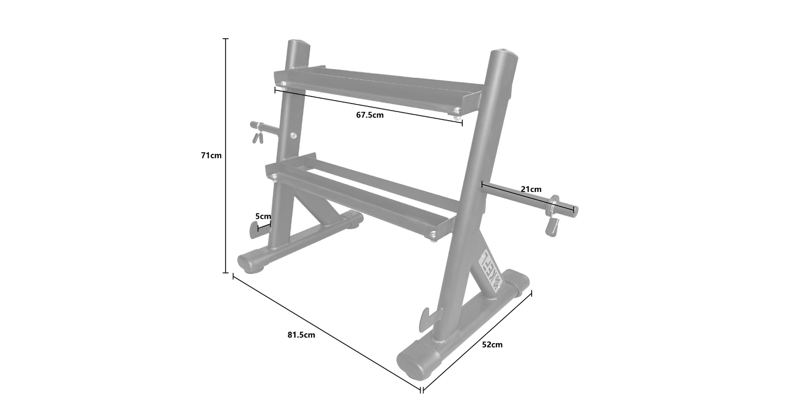 KEFL Combined Dumbbells And Plates Rack