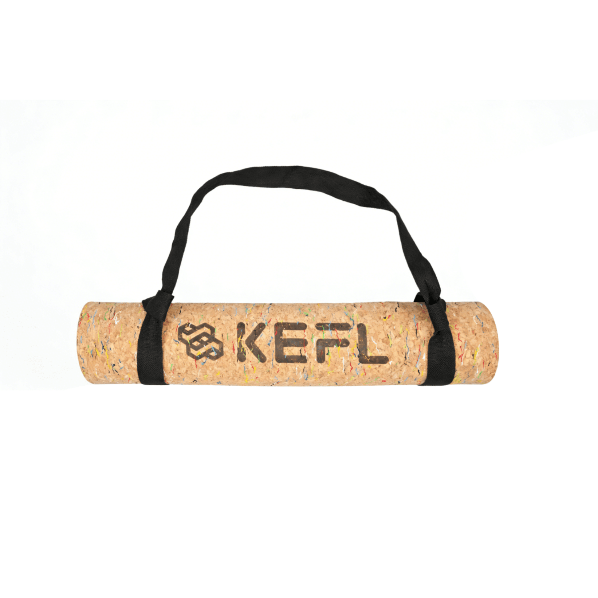 KEFL Cork Rubber Yoga Mats - Free Carry Strap