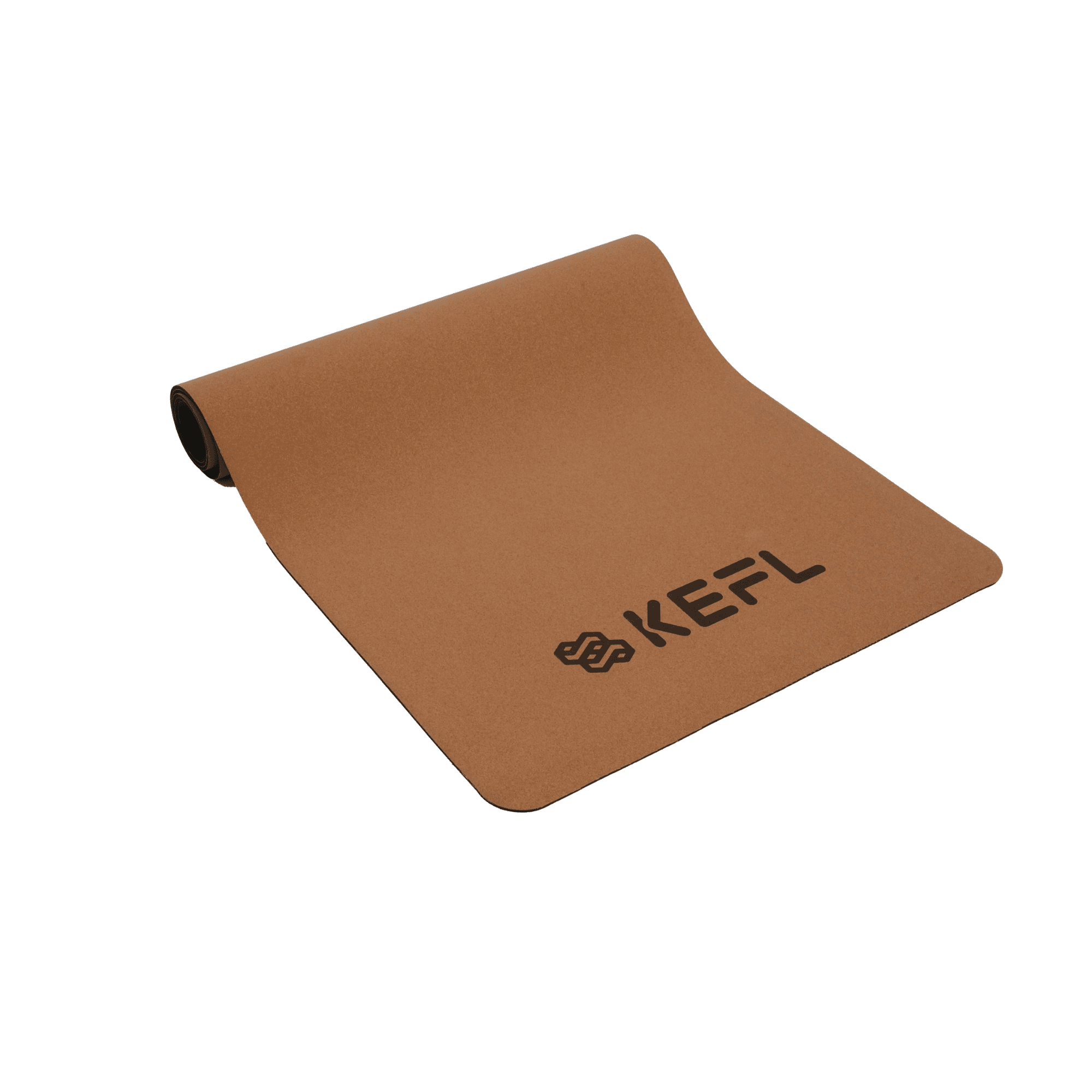 KEFL Cork Rubber Yoga Mats - Free Carry Strap