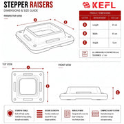 KEFL Extra Riser Blocks for Aerobic Steppers