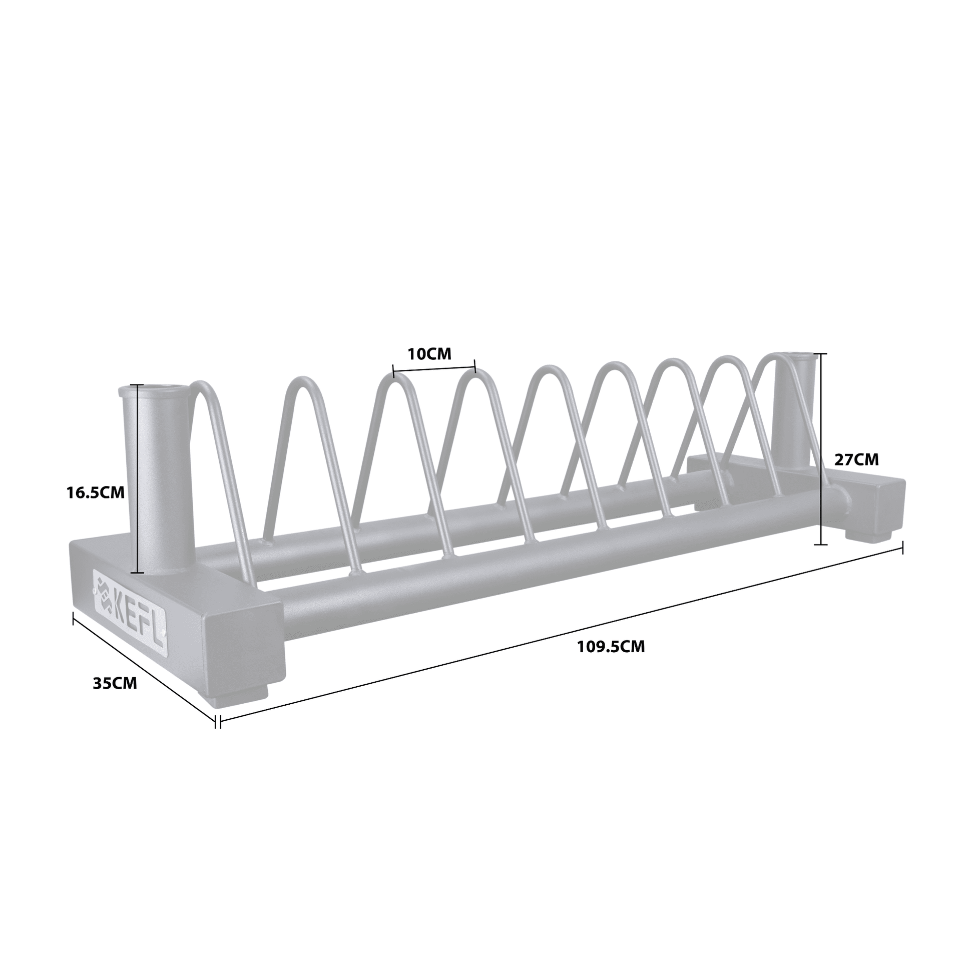 KEFL Horizontal Plate Rack & Bar Stand
