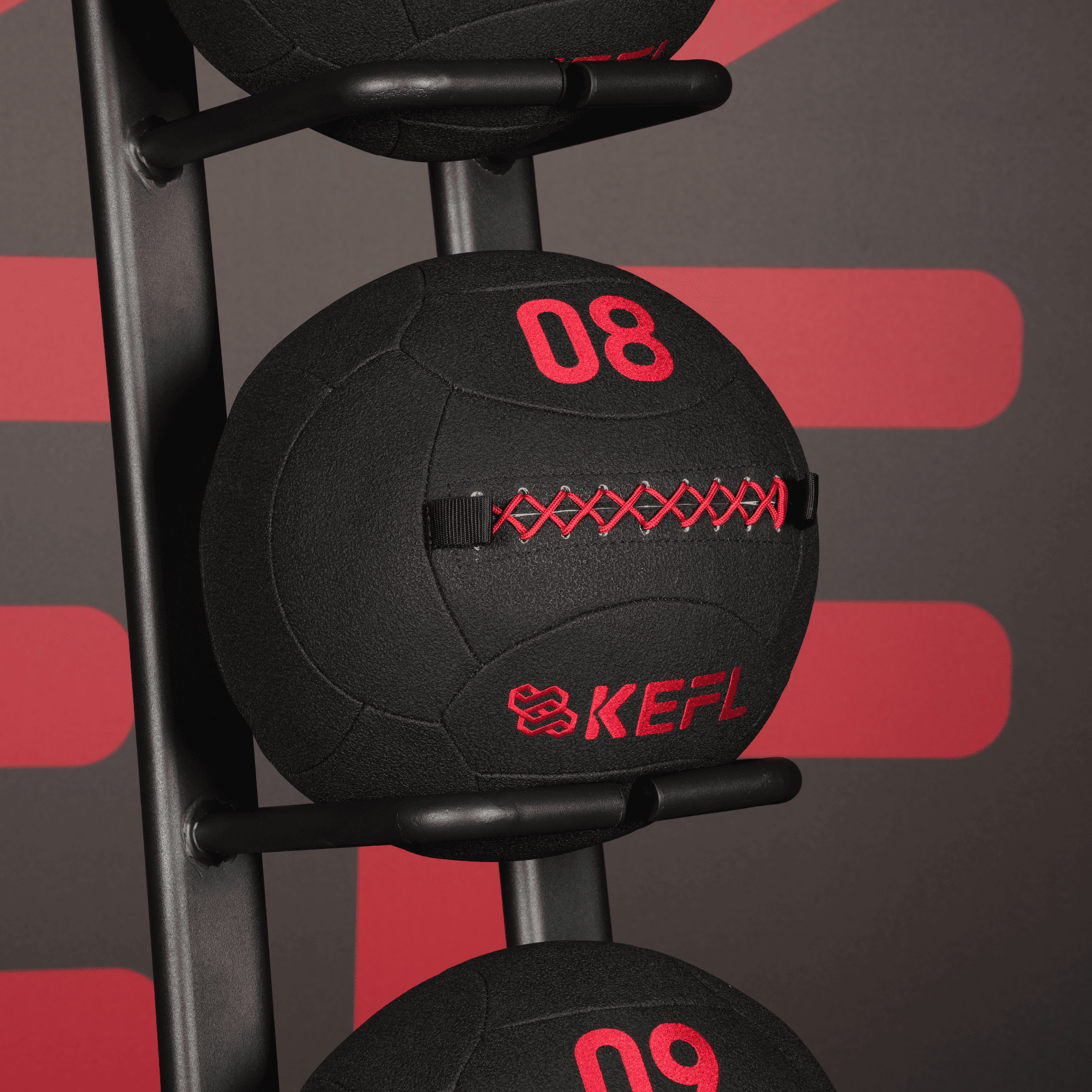 KEFL Medicine Wall Ball & Sandbag Storage Rack