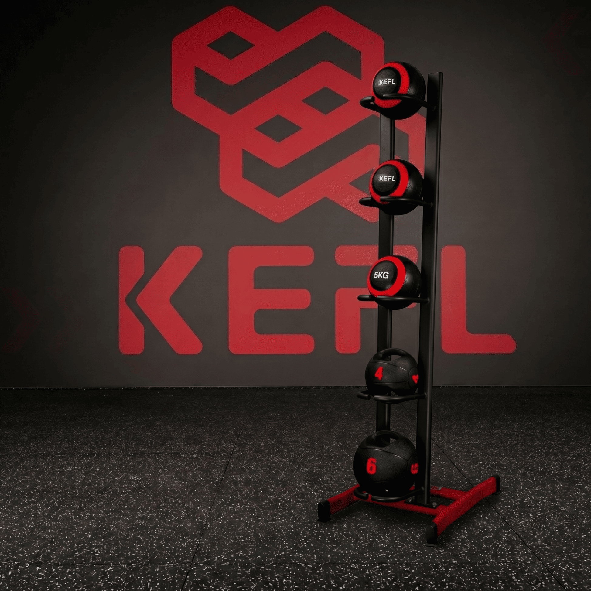 KEFL Medicine Wall Ball & Sandbag Storage Rack