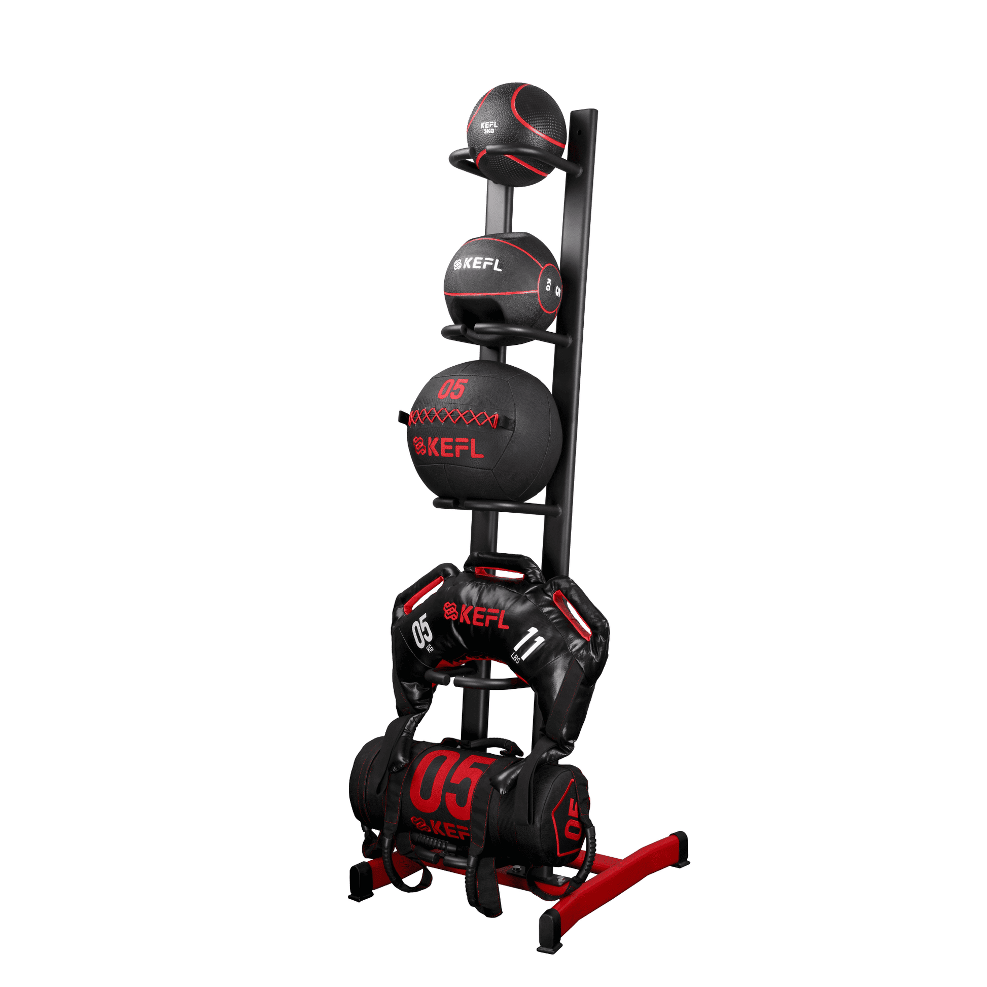 KEFL Medicine Wall Ball & Sandbag Storage Rack