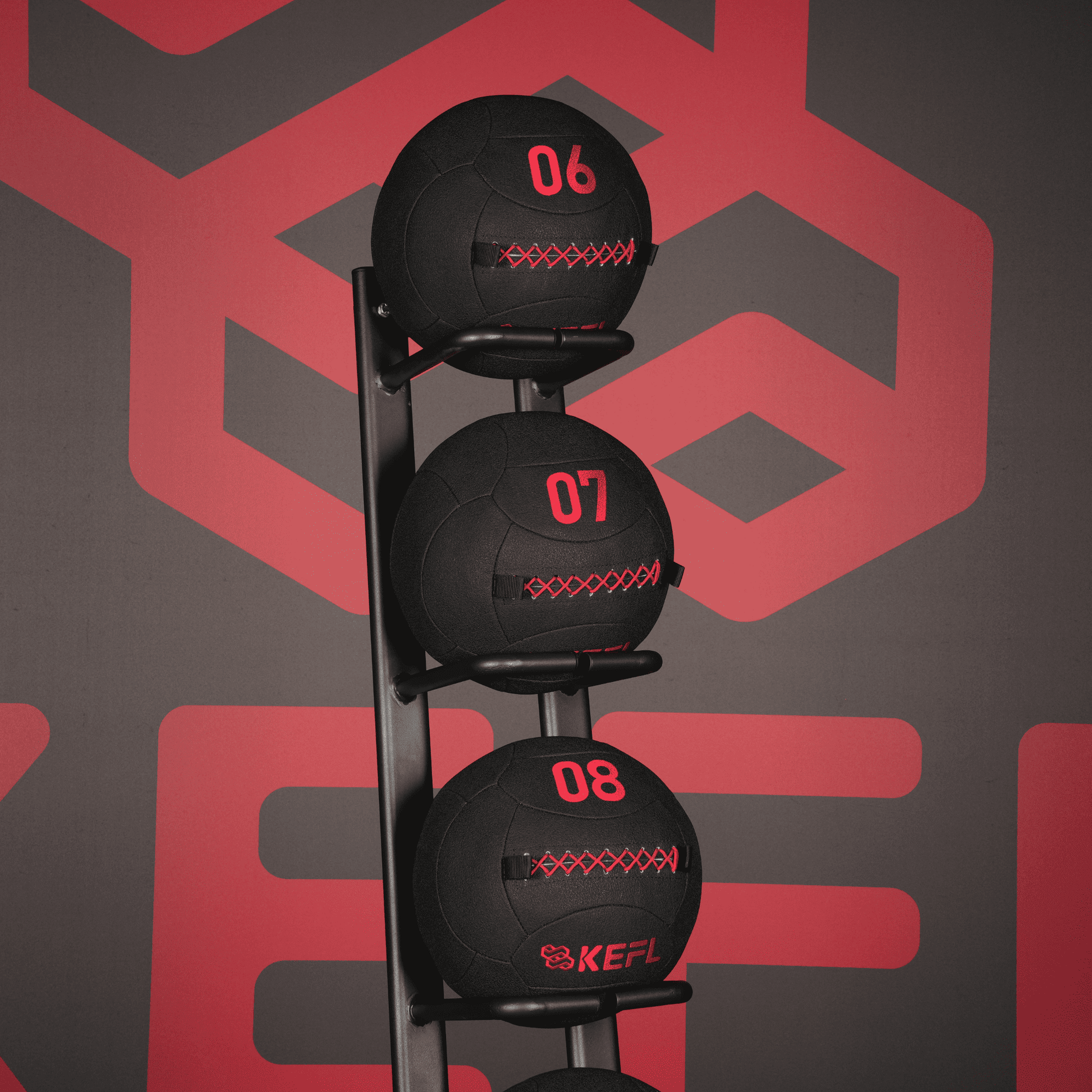 KEFL Medicine Wall Ball & Sandbag Storage Rack