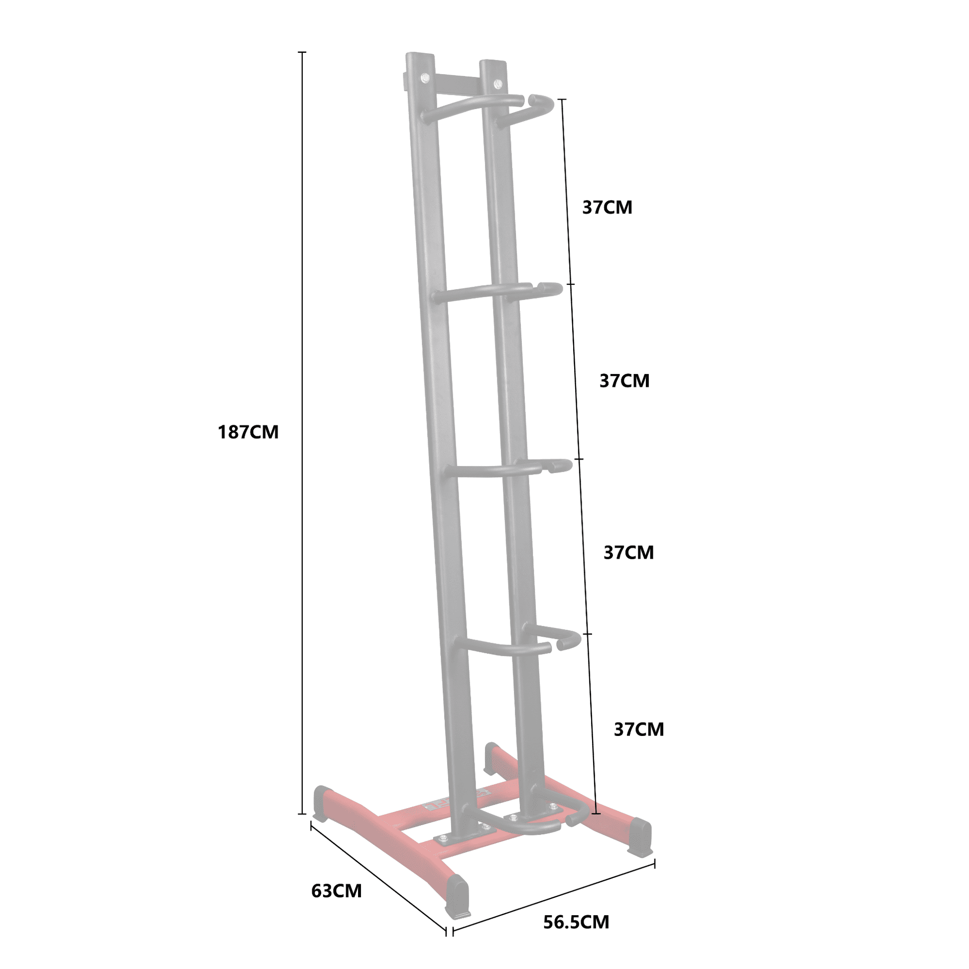 KEFL Medicine Wall Ball & Sandbag Storage Rack