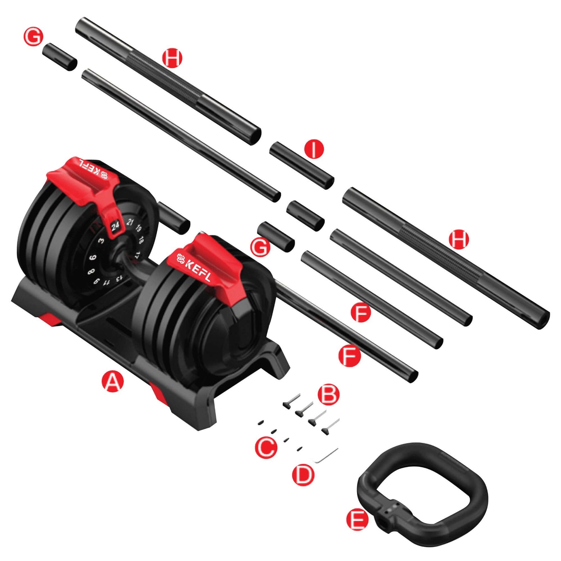 KEFL Multifunctional 3 - IN - 1 Adjustable Select Tech