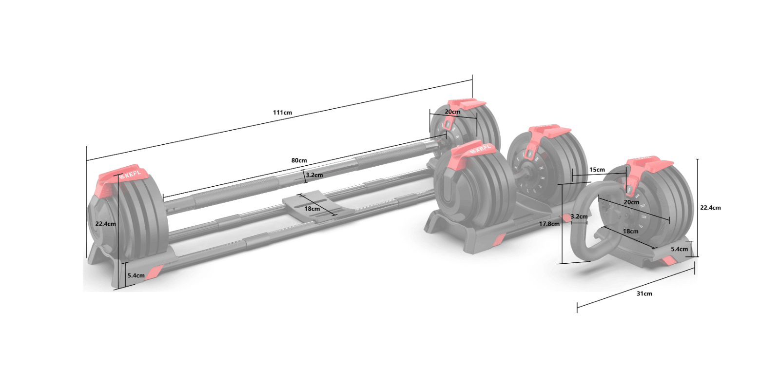 KEFL Multifunctional 3 - IN - 1 Adjustable Select Tech