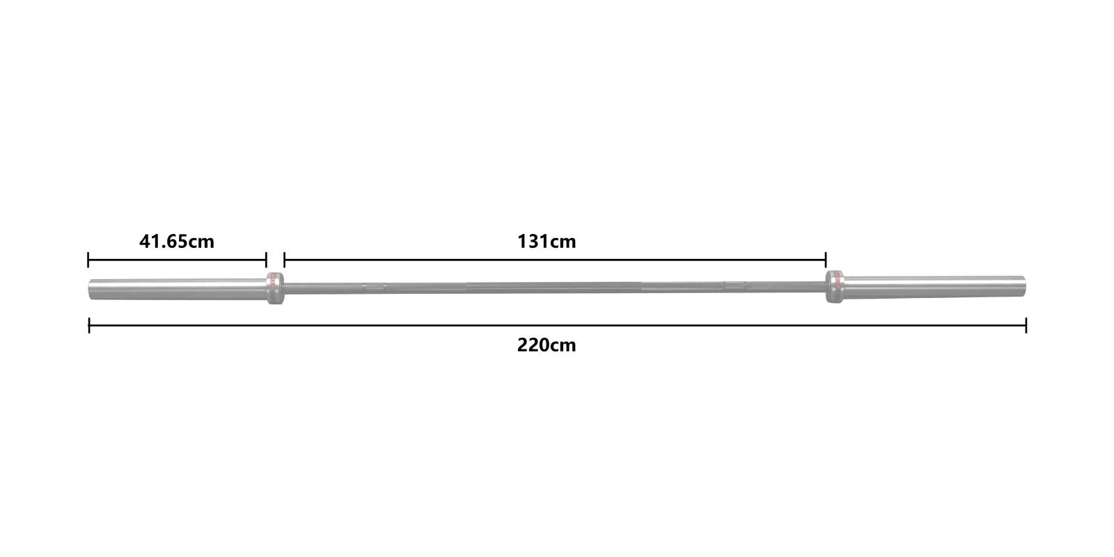 KEFL Olympic Barbell 220cm - 20KG - 185/195/218k PSI