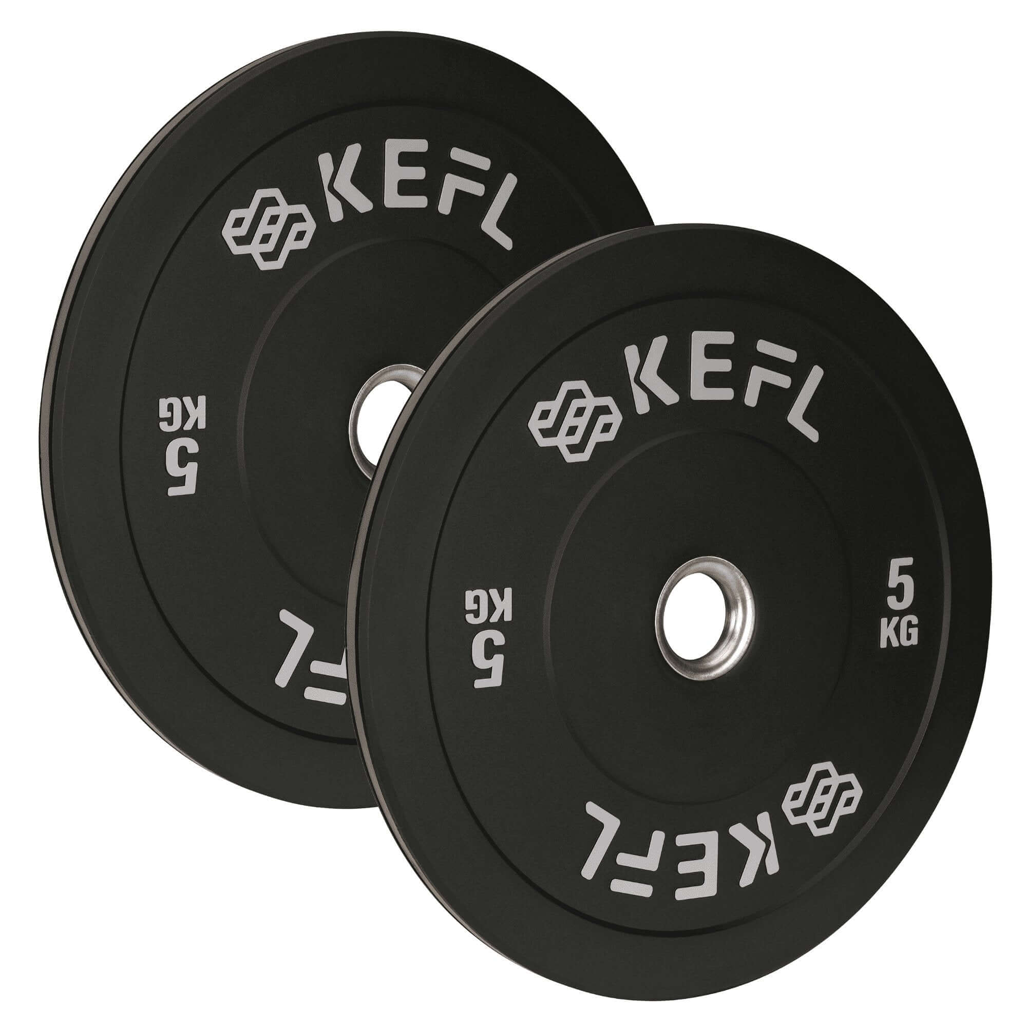 KEFL Olympic Bumper Plate - Black/Colour Coded