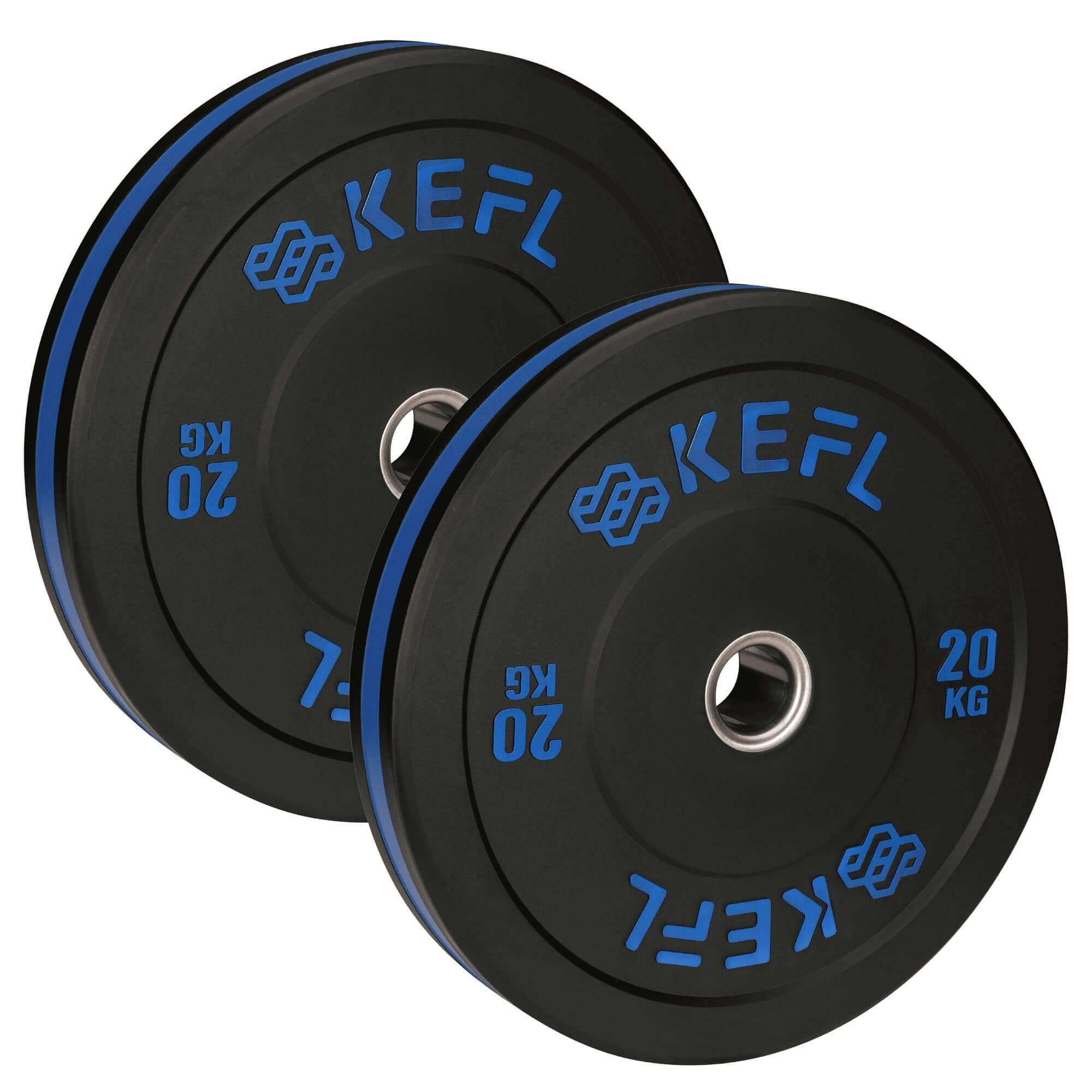 KEFL Olympic Bumper Plate - Black/Colour Coded