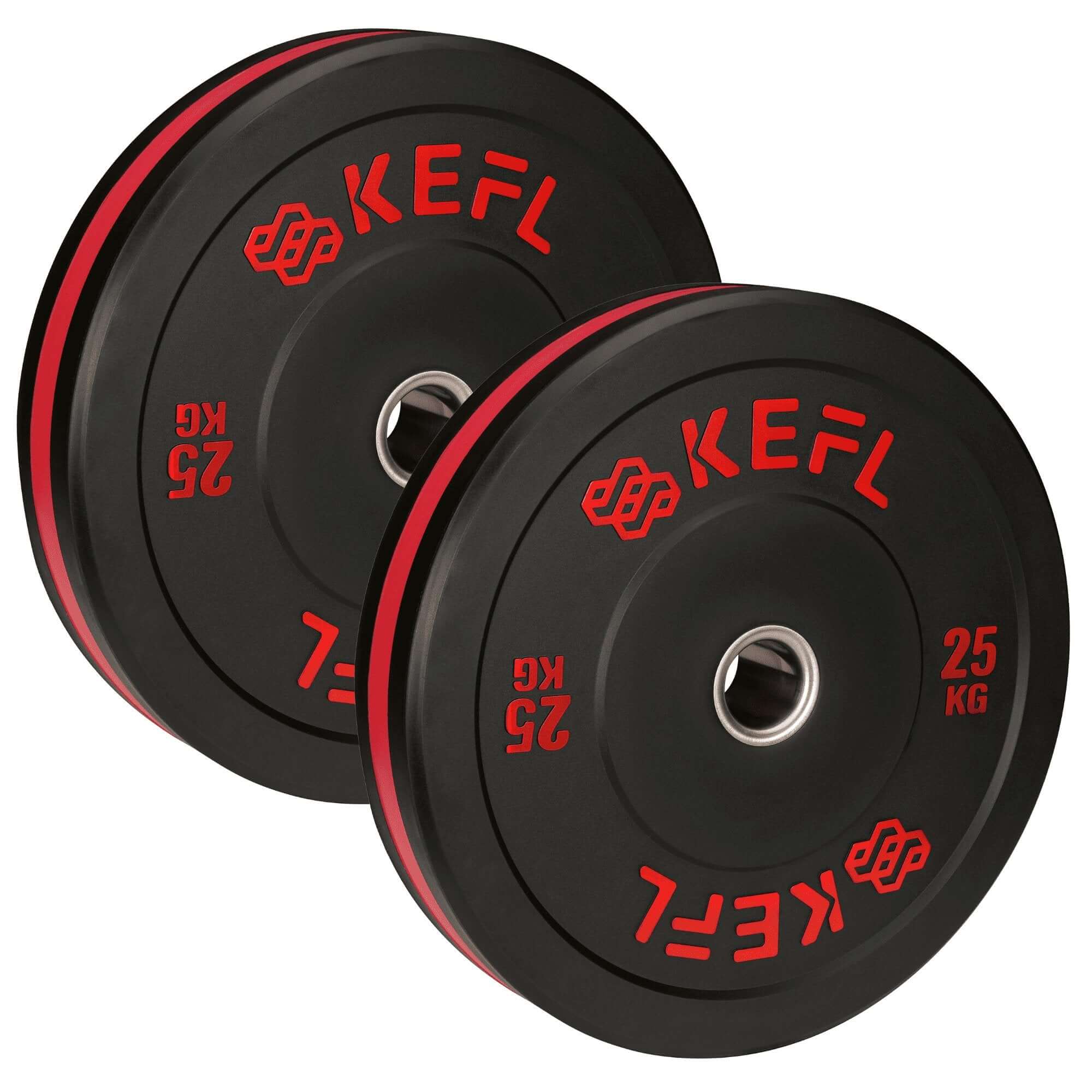 KEFL Olympic Bumper Plate - Black/Colour Coded