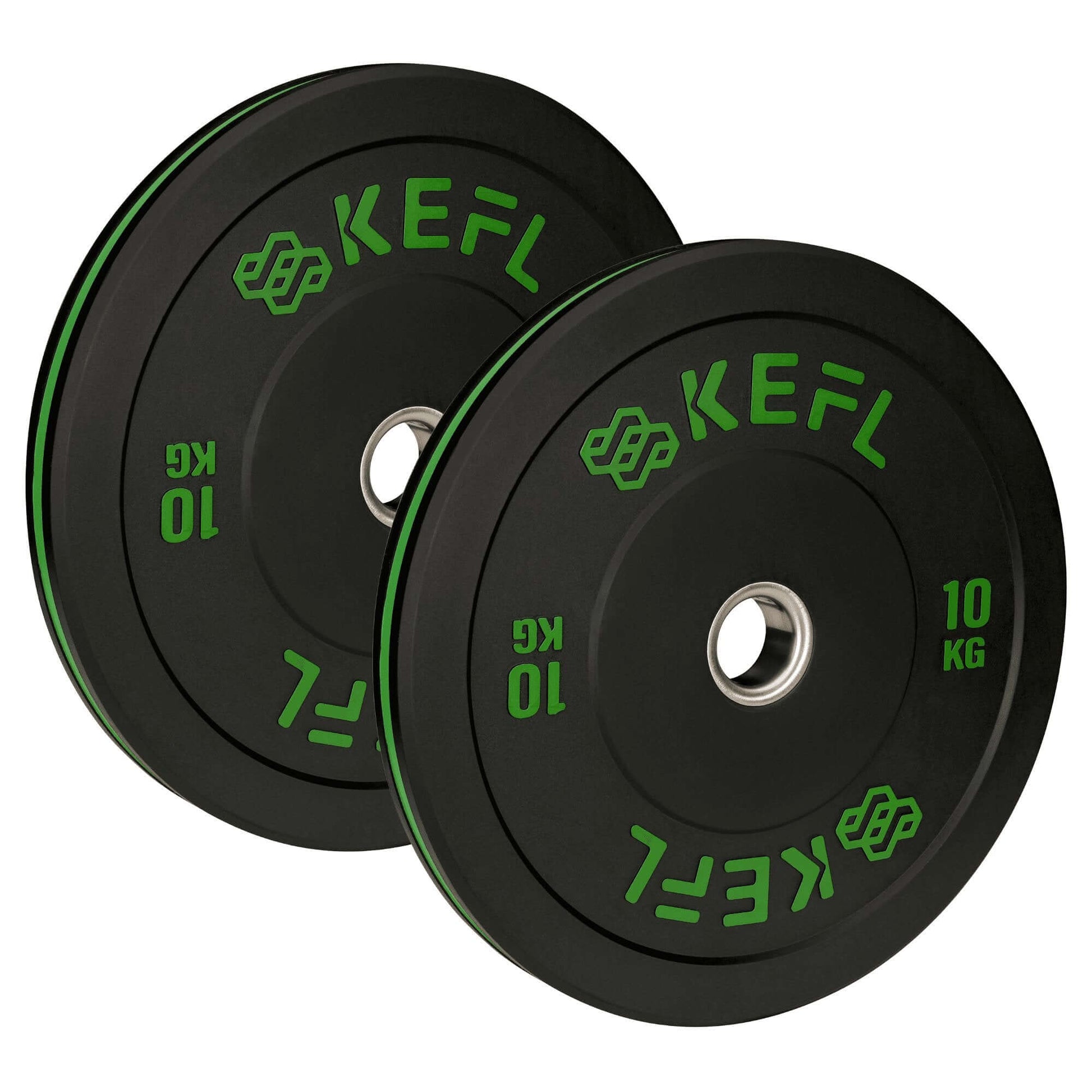 KEFL Olympic Bumper Plate - Black/Colour Coded