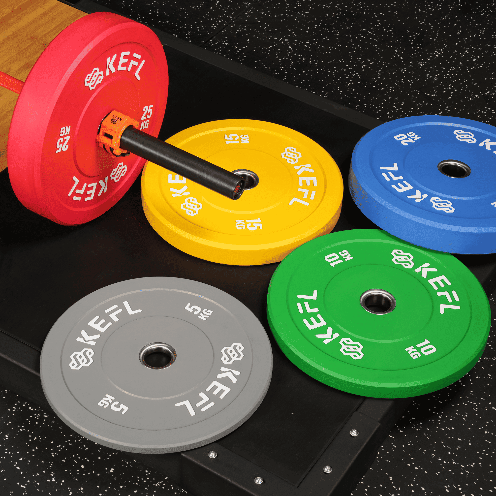 KEFL Olympic Bumper Plate - Colour Coded
