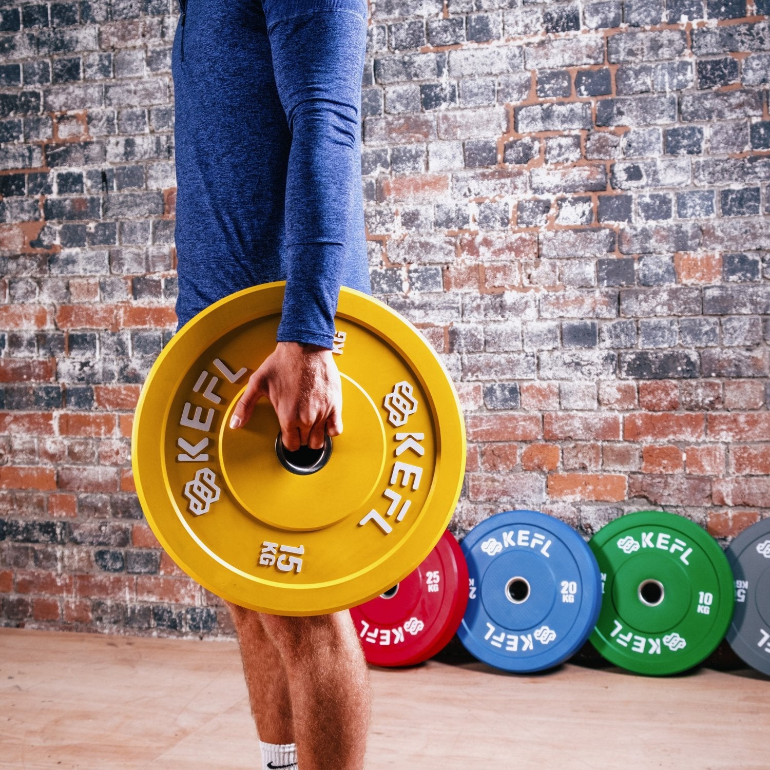 KEFL Olympic Bumper Plate - Colour Coded