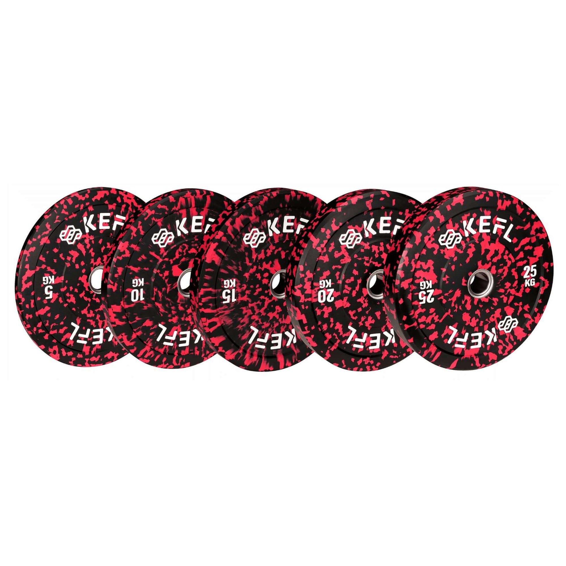 KEFL Olympic Bumper Plate Red Camo