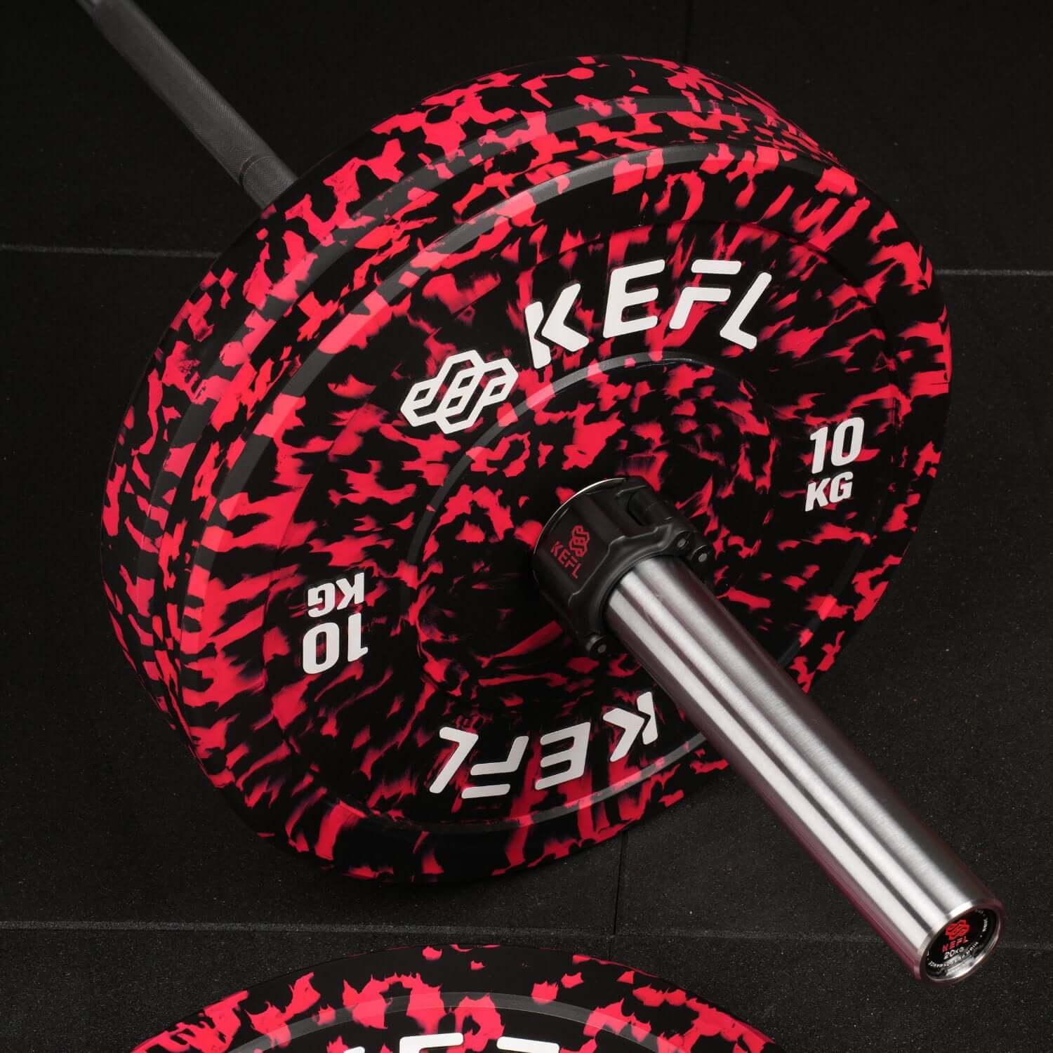 KEFL Olympic Bumper Plate Red Camo