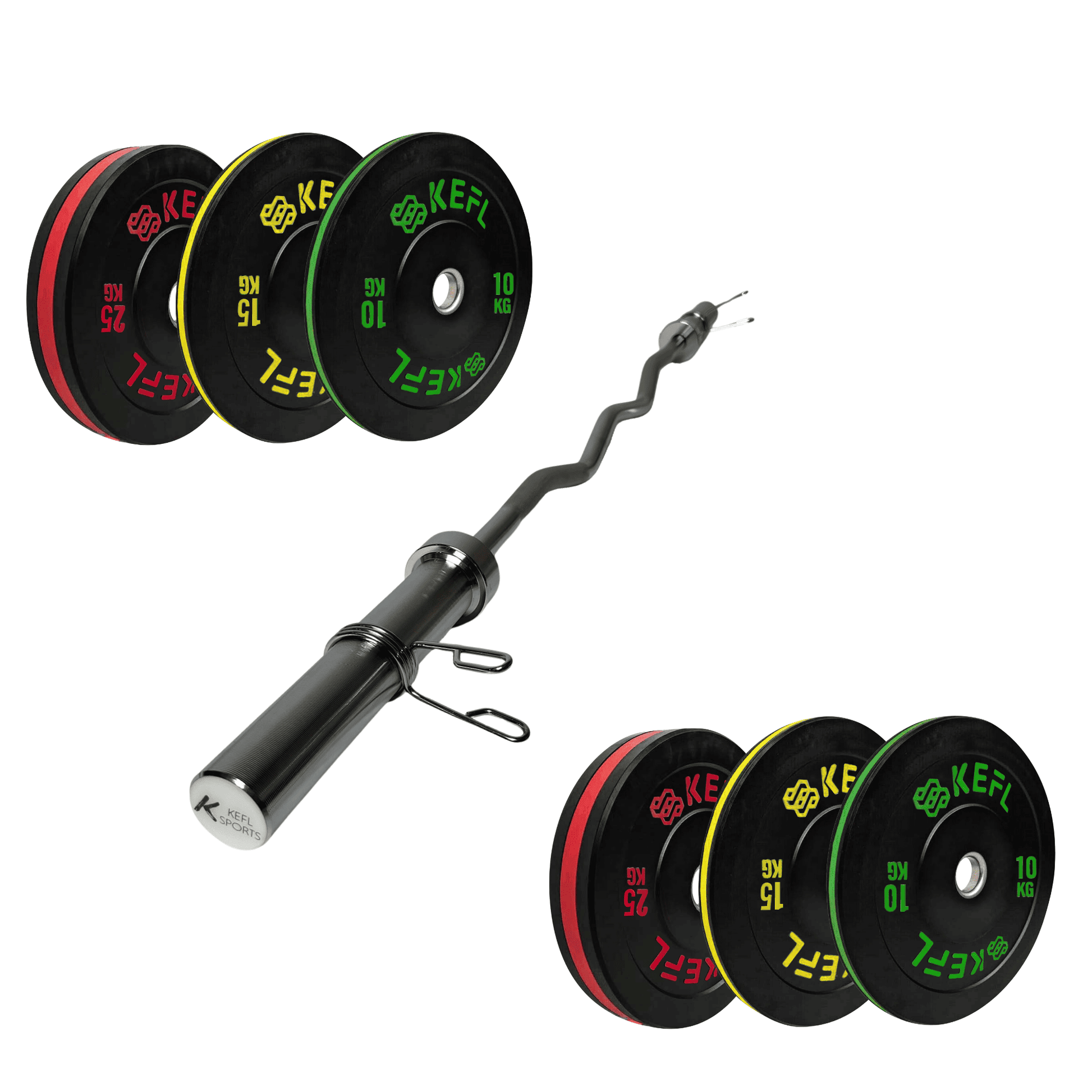KEFL Olympic EZ Curl Bar, 4ft - 5ft