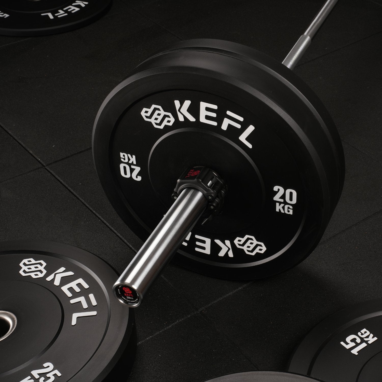 KEFL Olympic Rubber Bumper Plate - Black