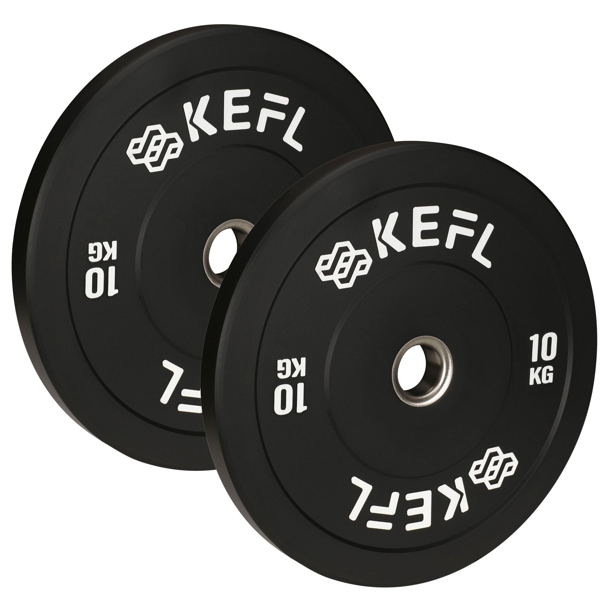 KEFL Olympic Rubber Bumper Plate - Black