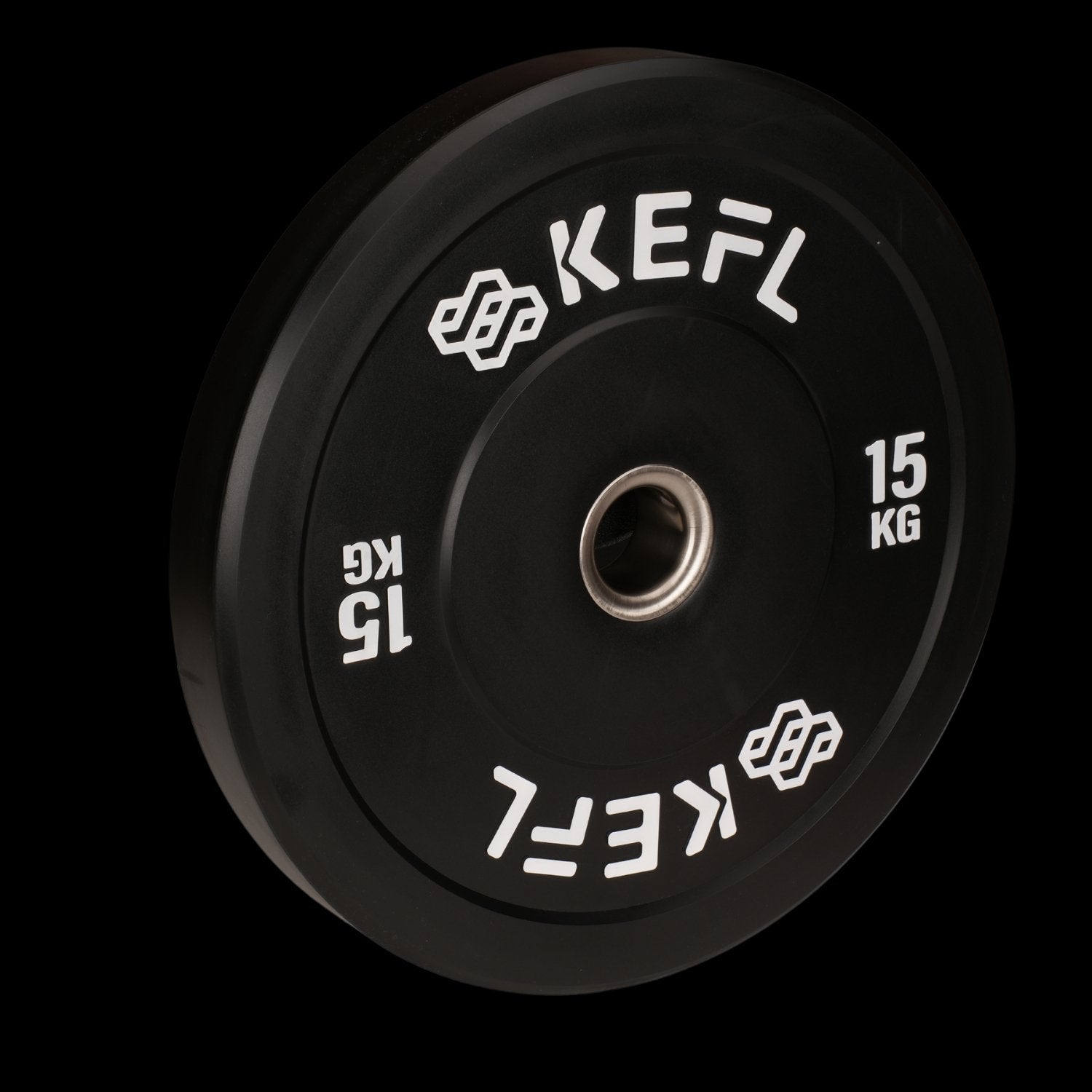 KEFL Olympic Rubber Bumper Plate - Black