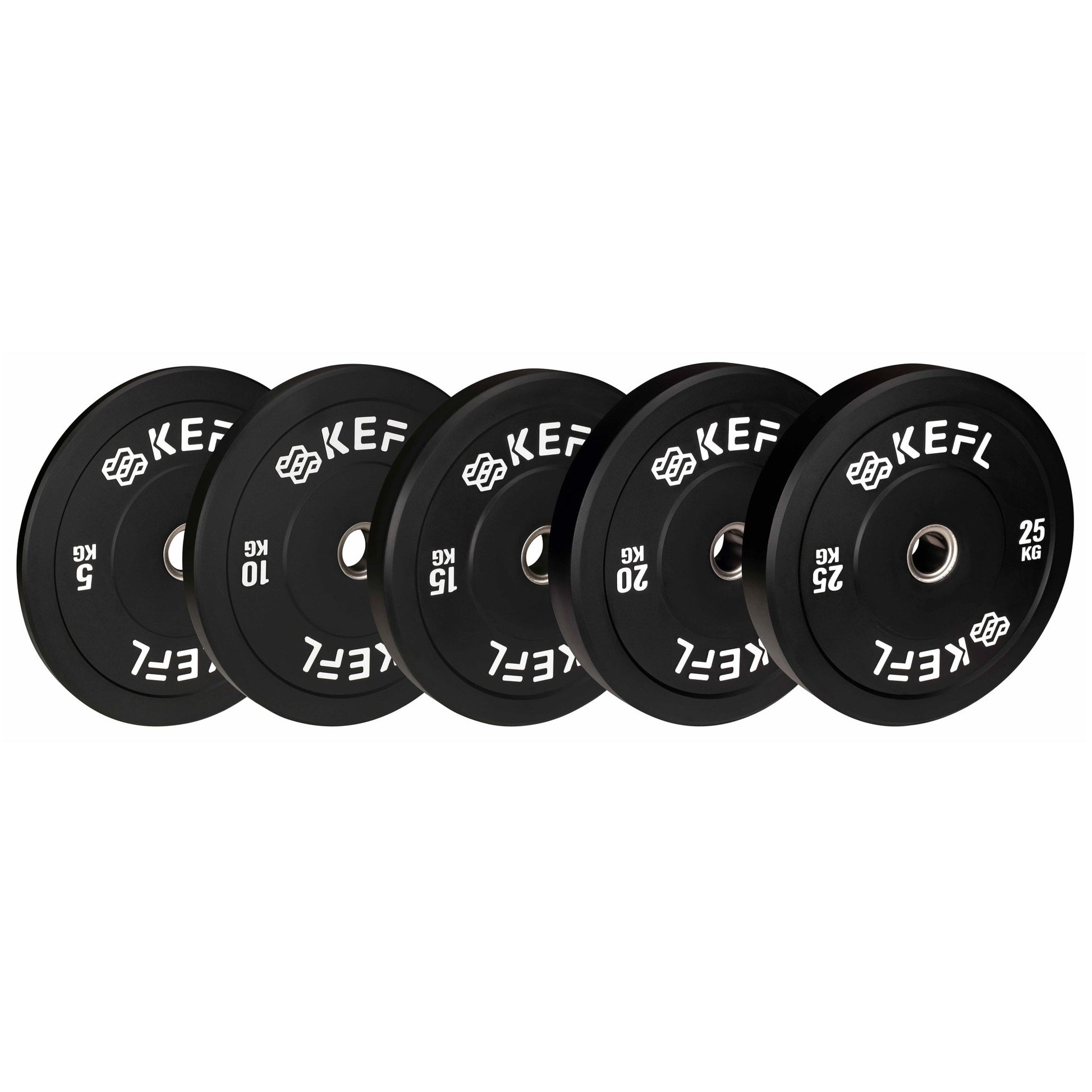 KEFL Olympic Rubber Bumper Plate - Black