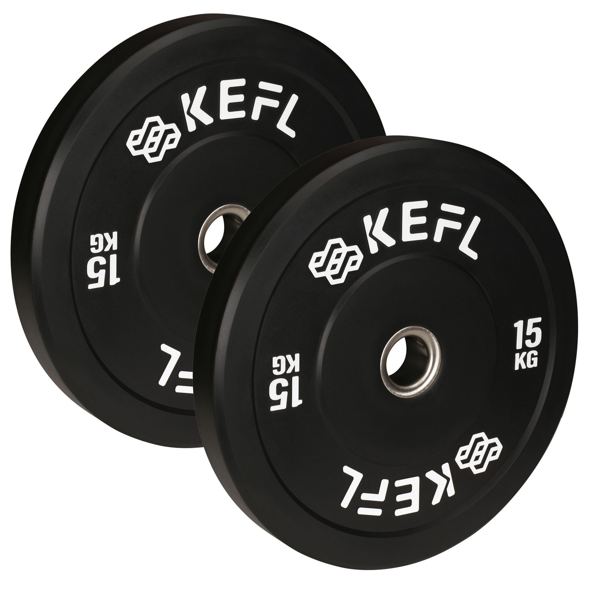 KEFL Olympic Rubber Bumper Plate - Black