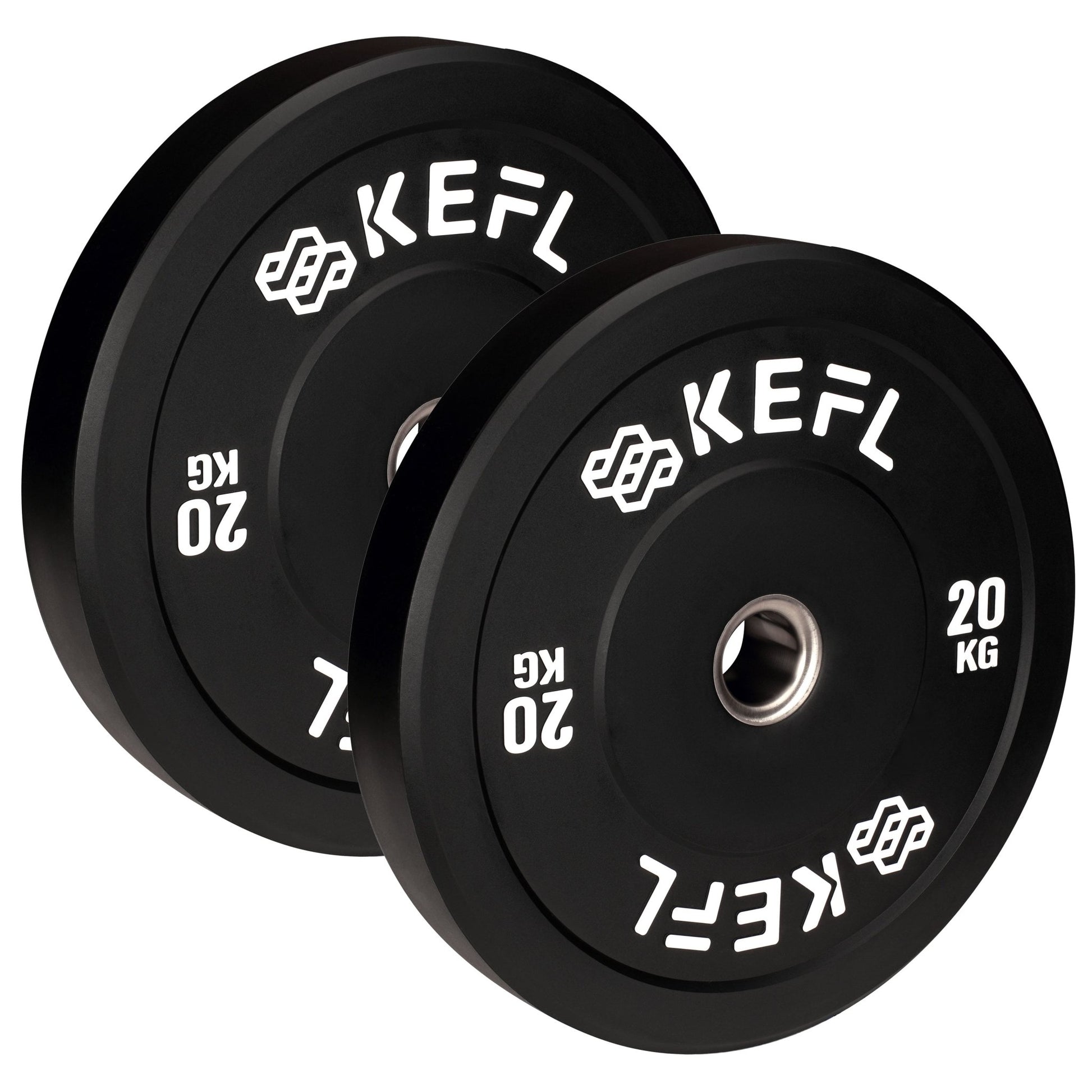 KEFL Olympic Rubber Bumper Plate - Black
