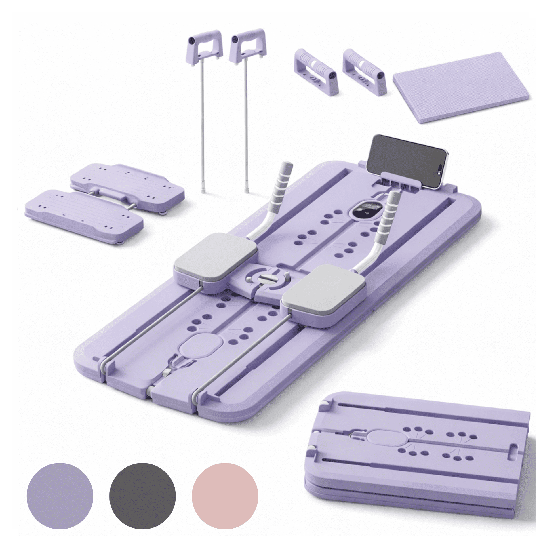 KEFL Pilates Reformer Board with Skiing Function – Foldable Home Workout Board