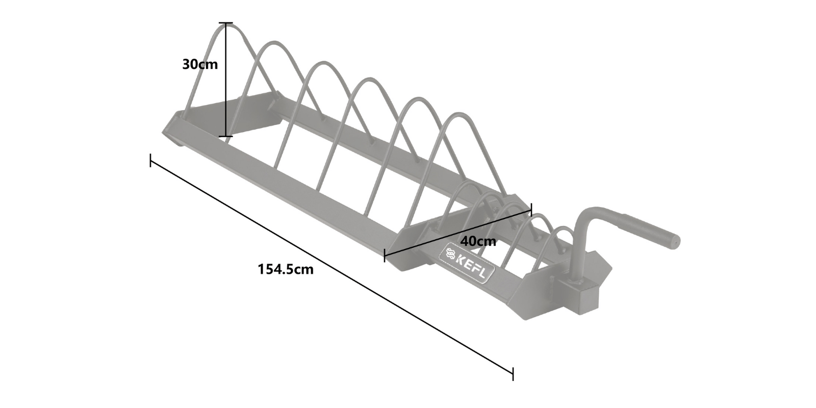 KEFL Portable Bumper Plate Trolly Rack