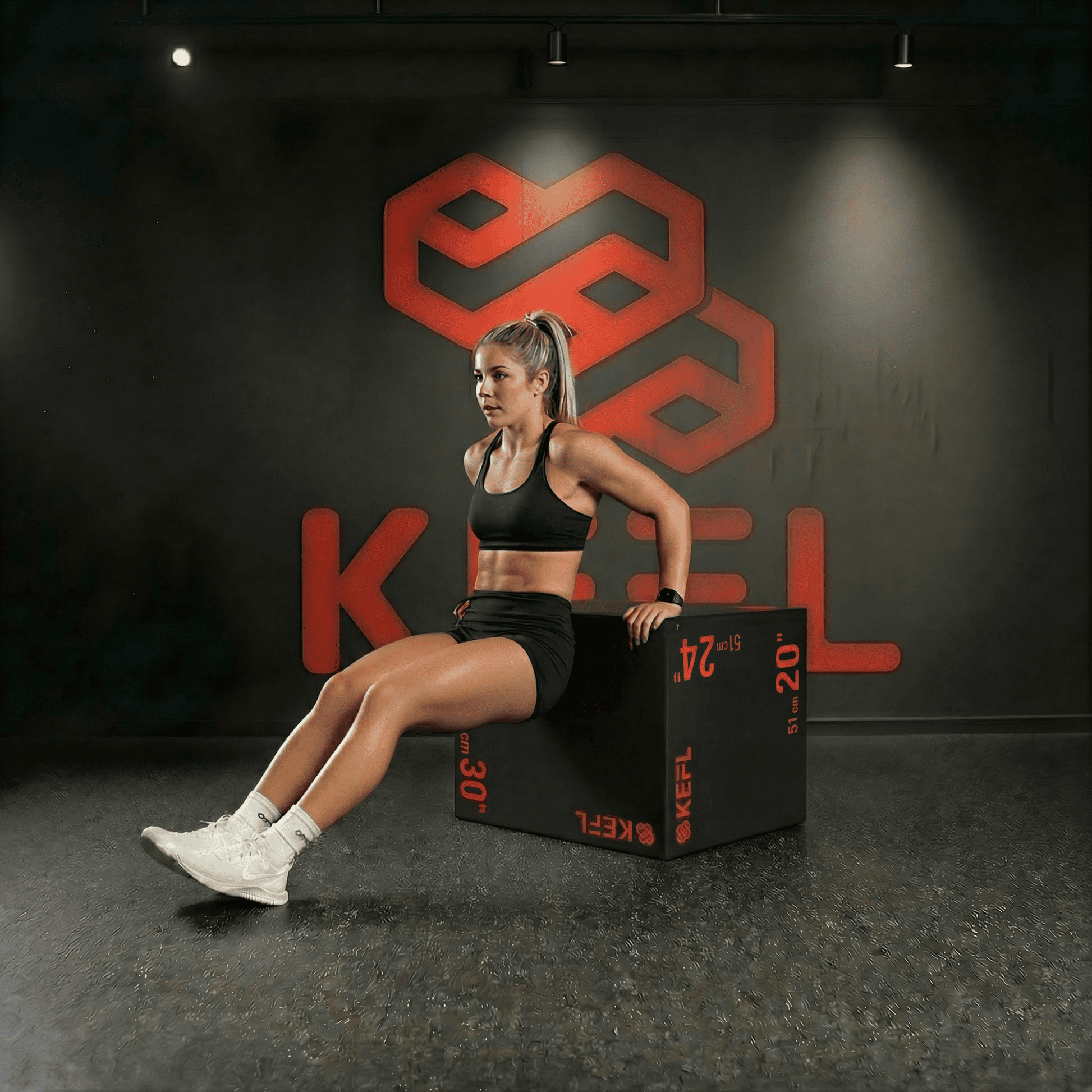 KEFL Premium 3 in 1 Soft Plyo Jump Box - 30" X 24" X 20"