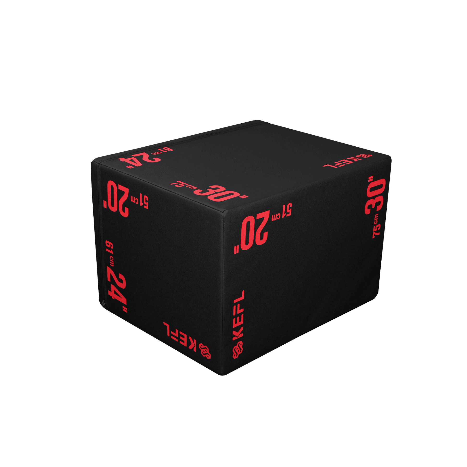 KEFL Premium 3 in 1 Soft Plyo Jump Box - 30" X 24" X 20"