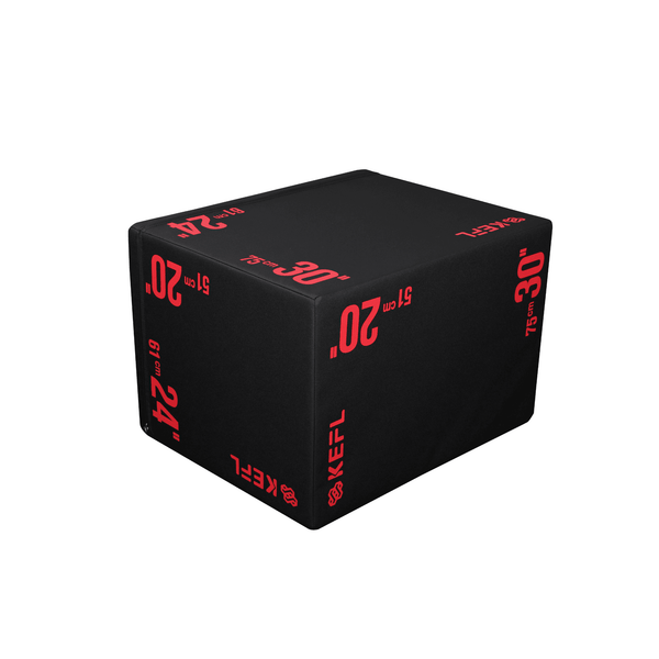 KEFL Premium 3 in 1 Soft Plyo Jump Box - 30" X 24" X 20"