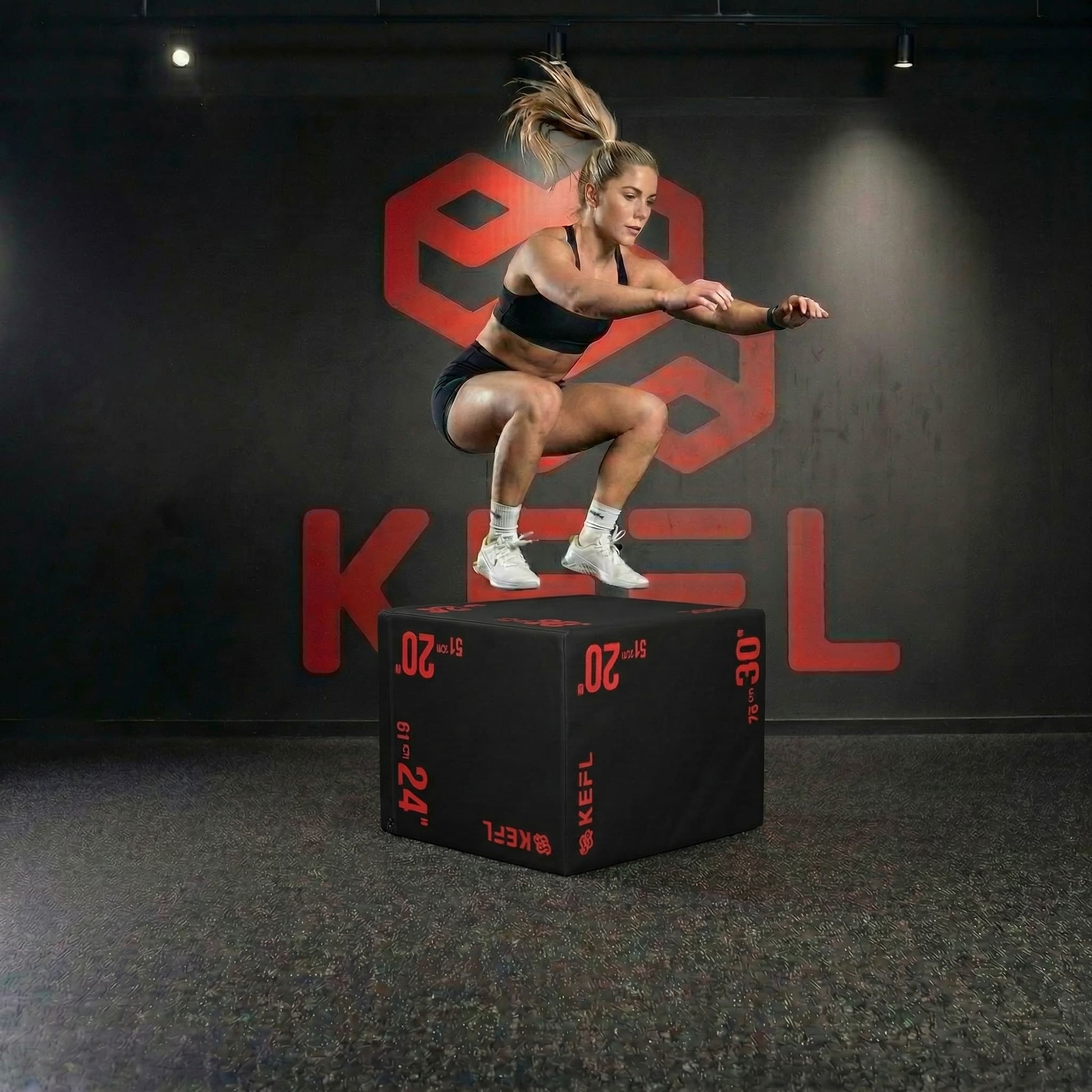 KEFL Premium 3 in 1 Soft Plyo Jump Box - 30" X 24" X 20"