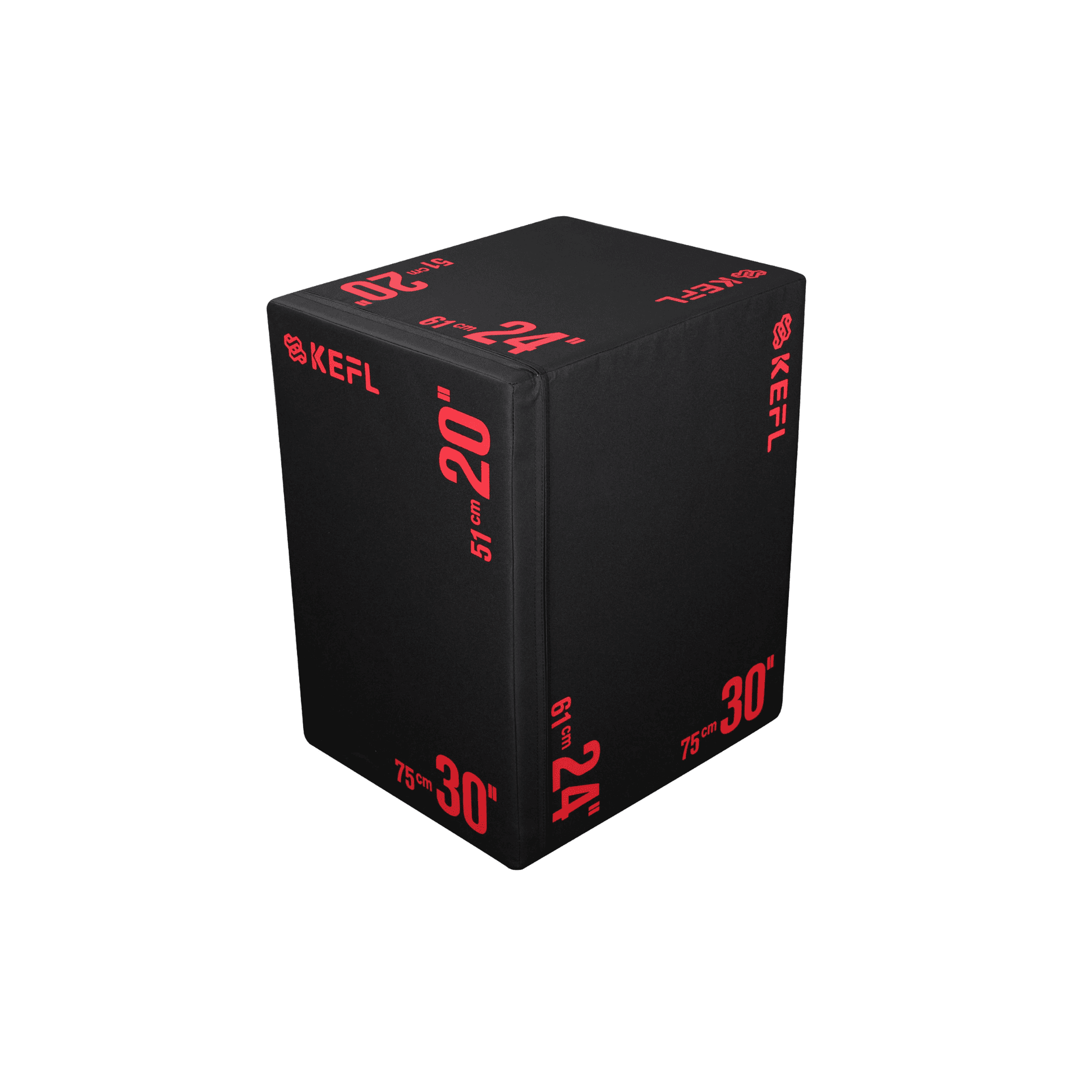 KEFL Premium 3 in 1 Soft Plyo Jump Box - 30" X 24" X 20"