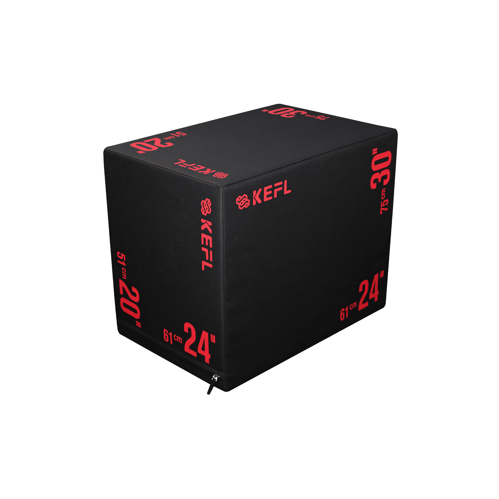 KEFL Premium 3 in 1 Soft Plyo Jump Box - 30" X 24" X 20"