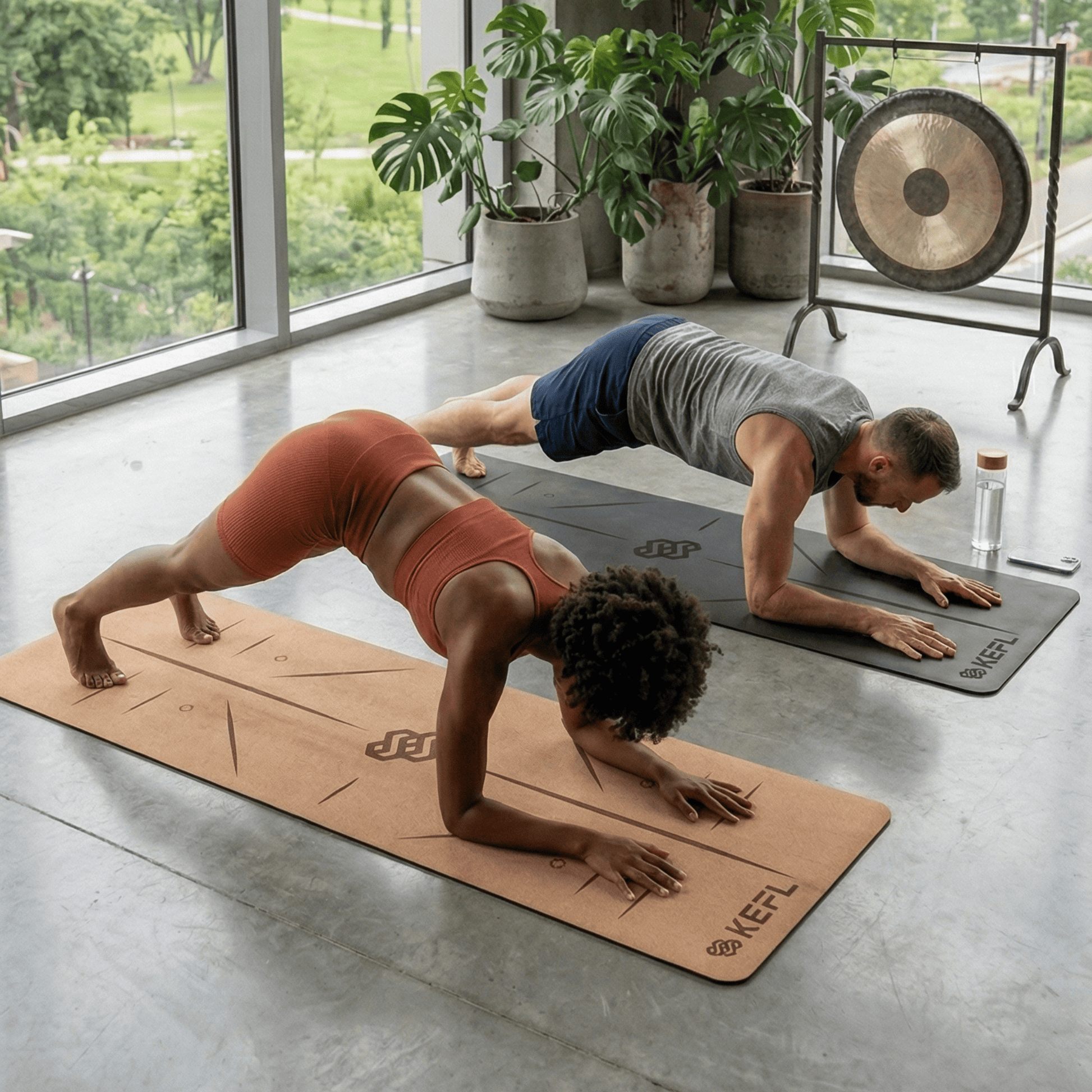 KEFL Pro Designer Yoga Mats - Free Carry Strap