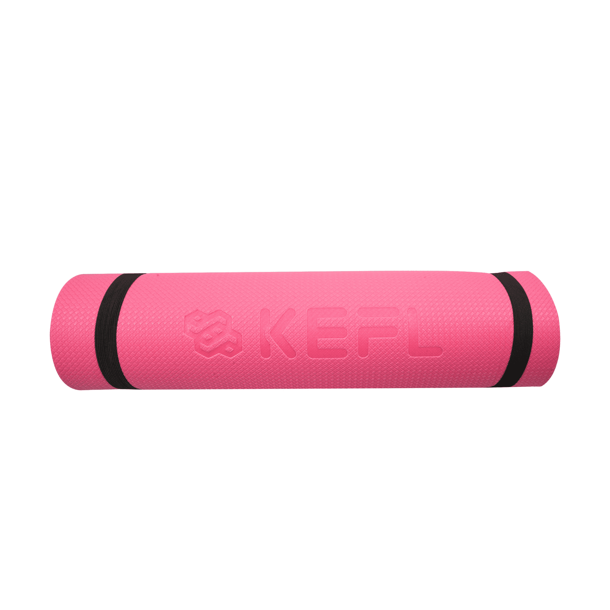 KEFL PVC Yoga Mat 6mm - with Free Carry Strap