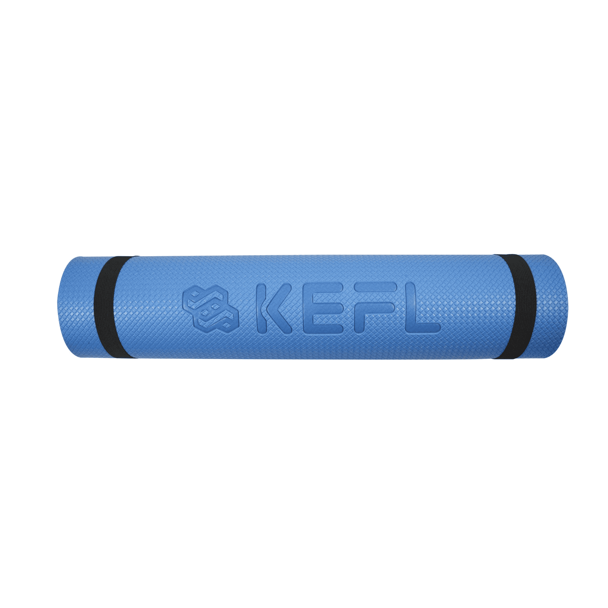 KEFL PVC Yoga Mat 6mm - with Free Carry Strap