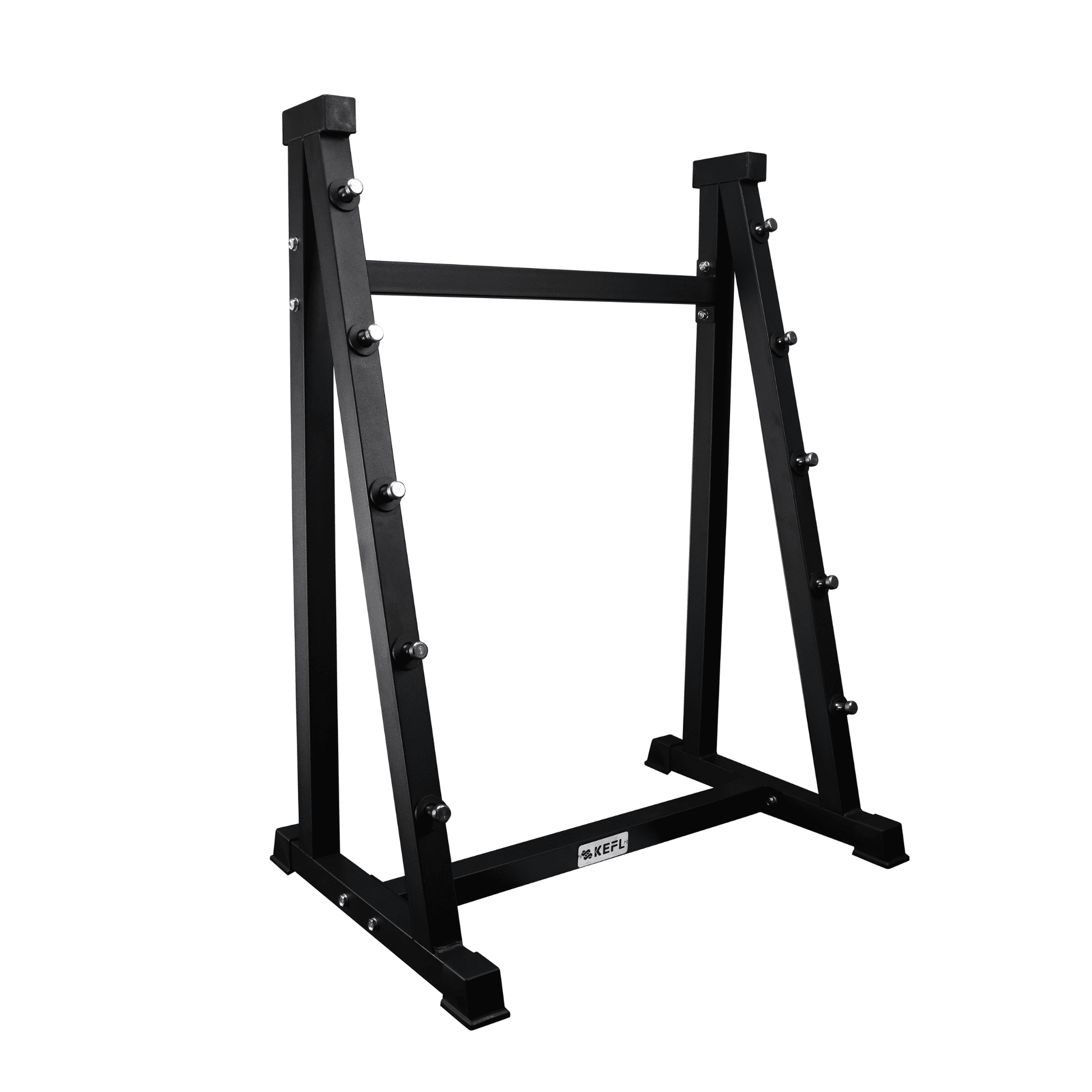 KEFL Rubber Barbell 5 Bar Rack