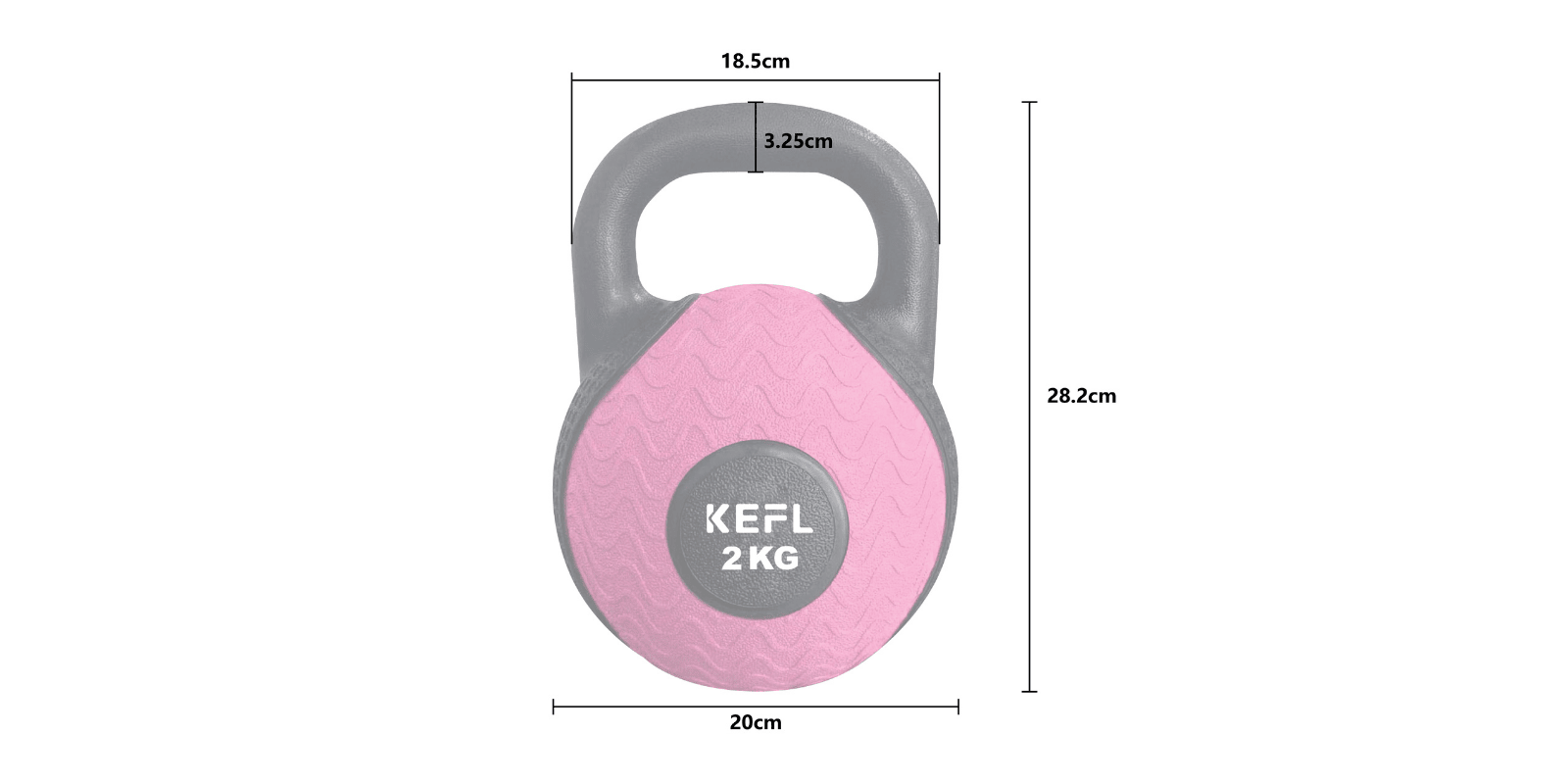 KEFL Rubber Kettlebell