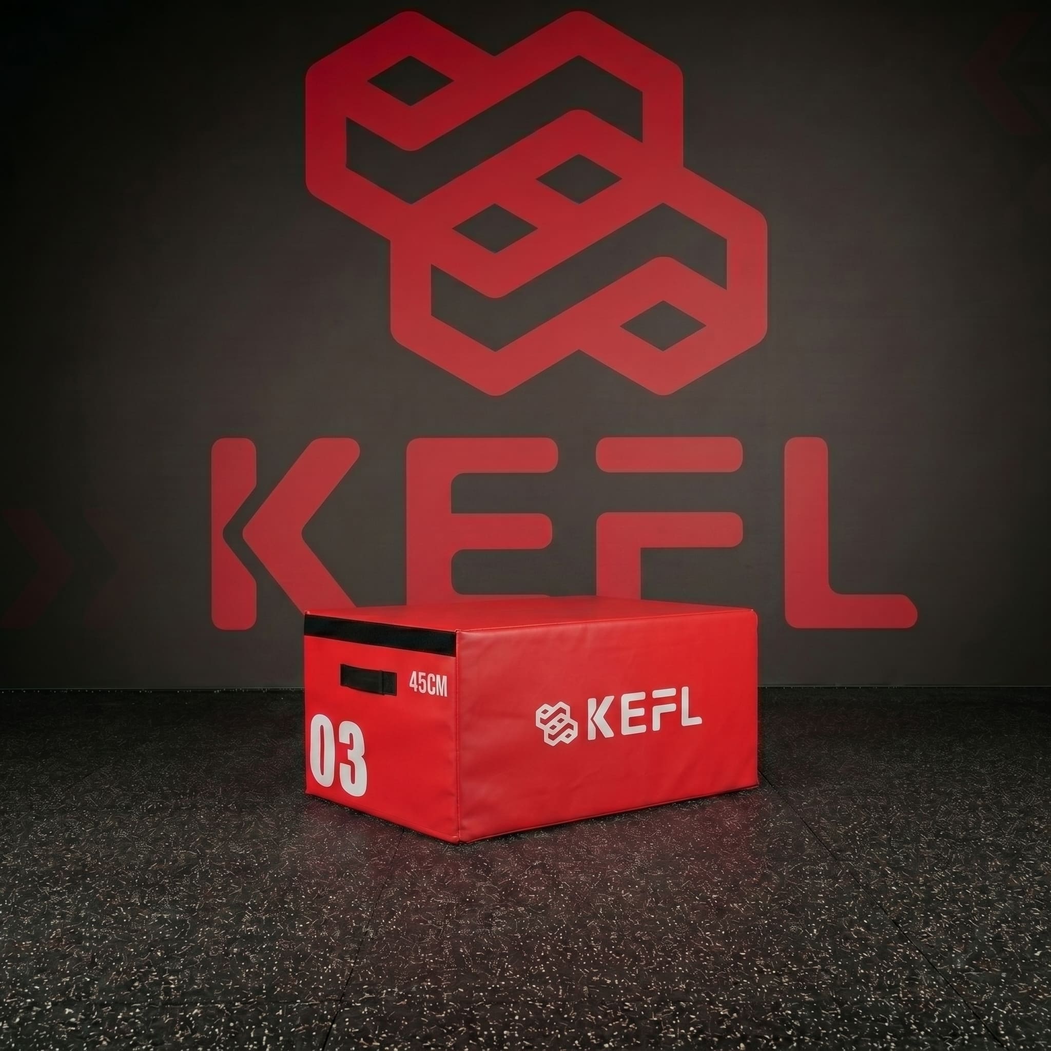 KEFL Soft Foam Stackable Plyometric Coloured Jump Box 90x75cm
