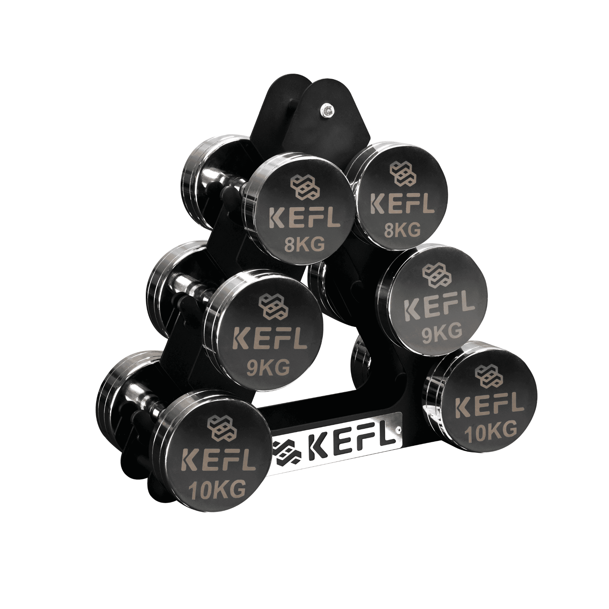 KEFL Steel Hex 3 Tier Dumbbell Rack
