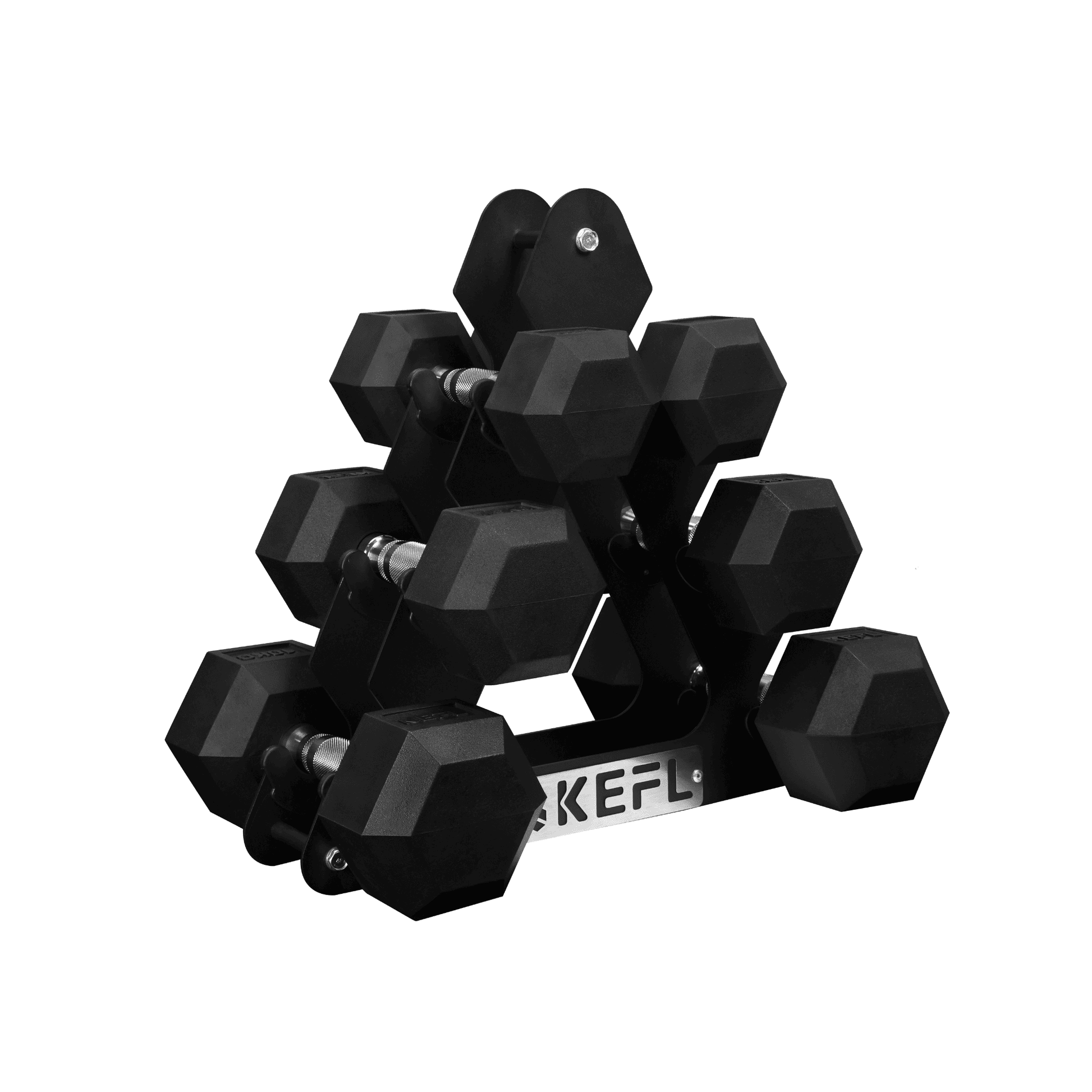 KEFL Steel Hex 3 Tier Dumbbell Rack