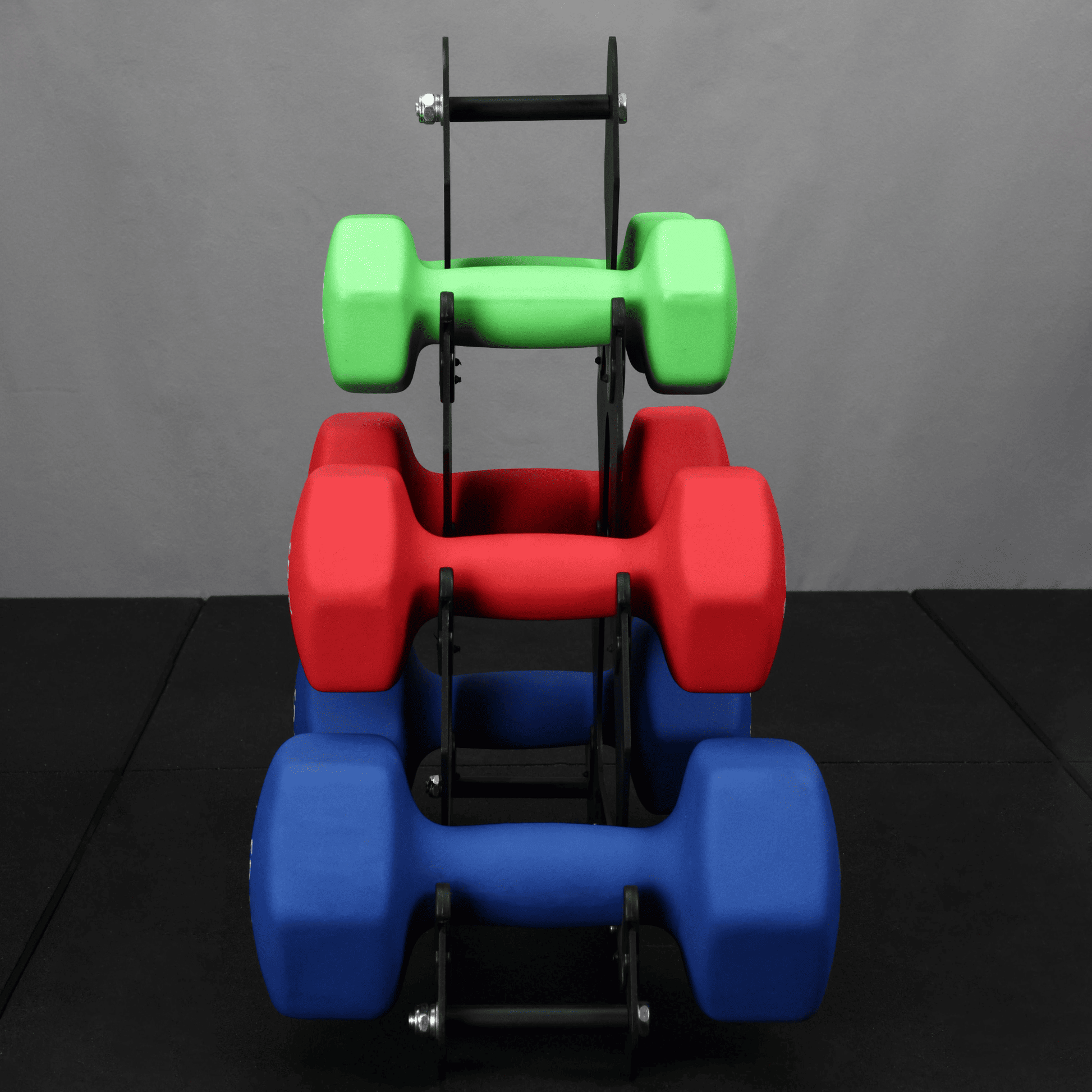 KEFL Steel Hex 3 Tier Dumbbell Rack