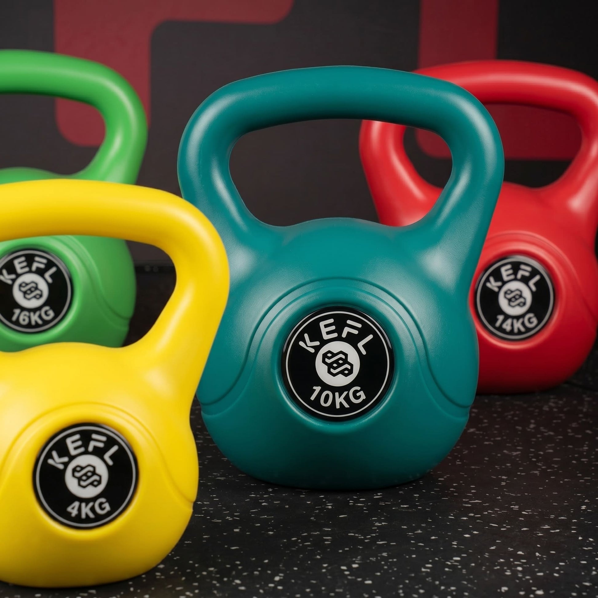 KEFL Vinyl Kettlebell 2KG - 20KG