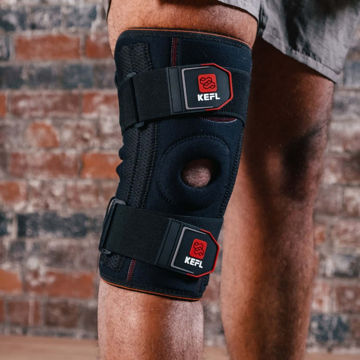 Knee Support Open Patella Brace with Straps