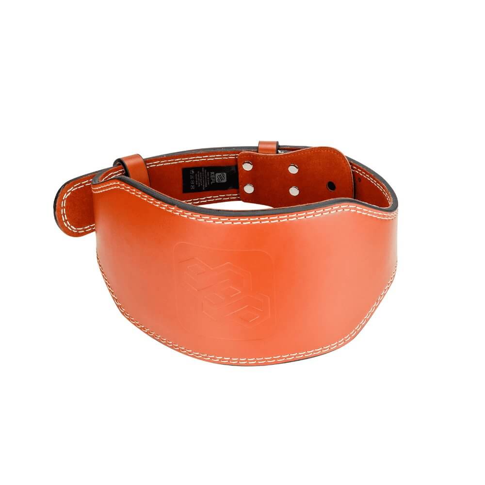 Leather Weight Lifting Gym Support Belt - Powerlifting Training Lumbar Back